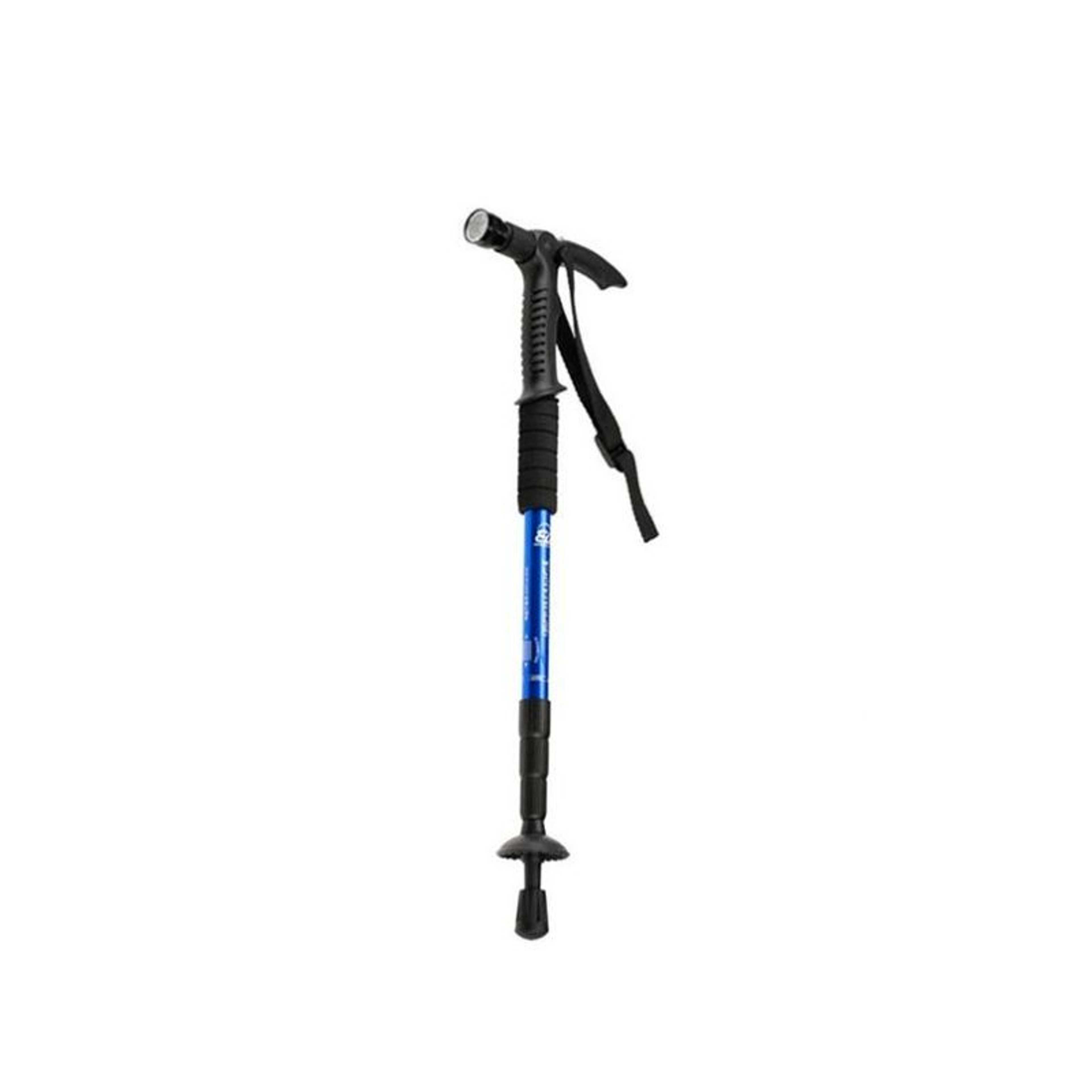 Cane Telescopic Walking Stick Adjustable Trekking Hiking Pole with led Light for Old Man – Blue