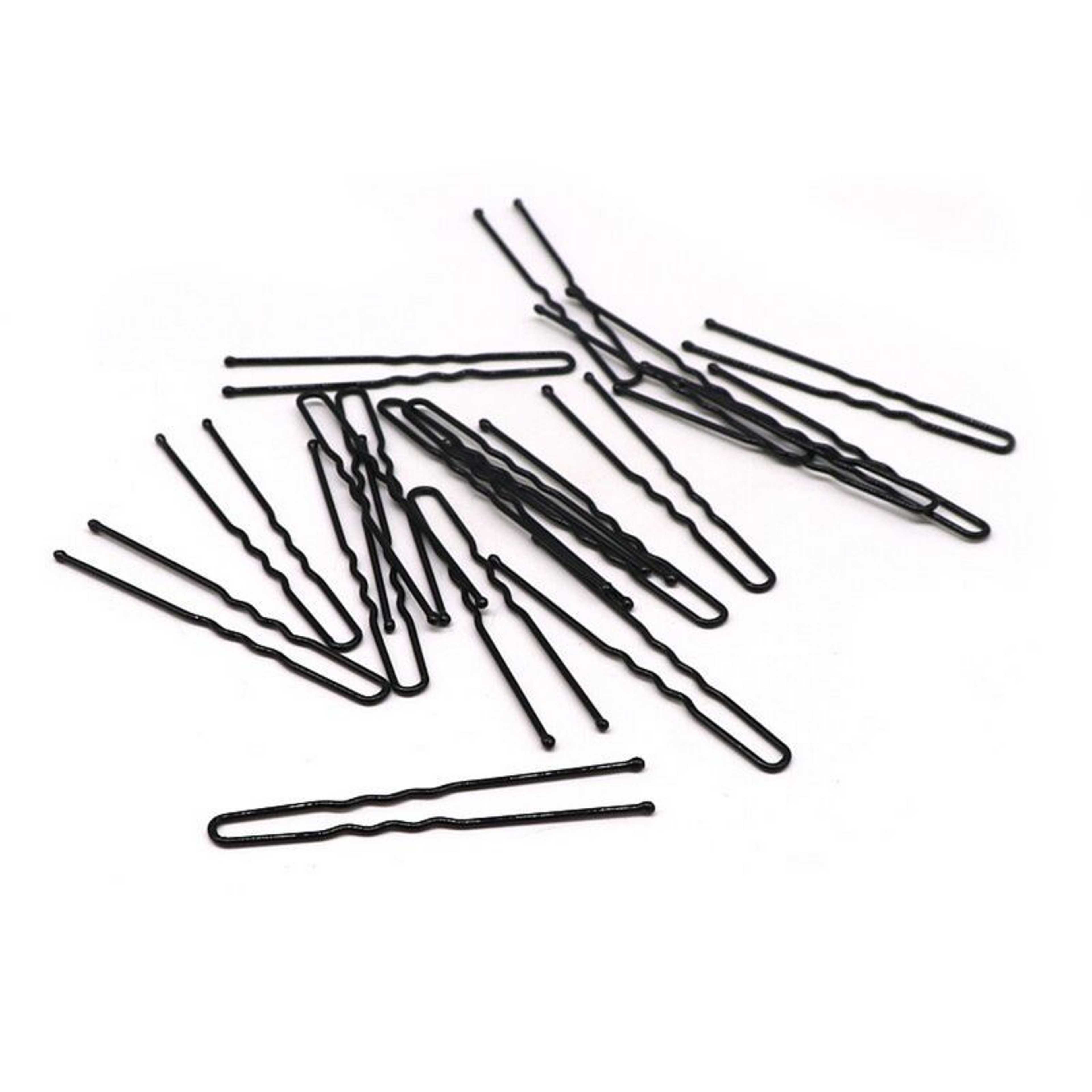 12 Pcs U Shape Hair Pins For Bun Maker, Hair Bobby Pins For Womens Hair Style Tools Hair Pin  (Black)