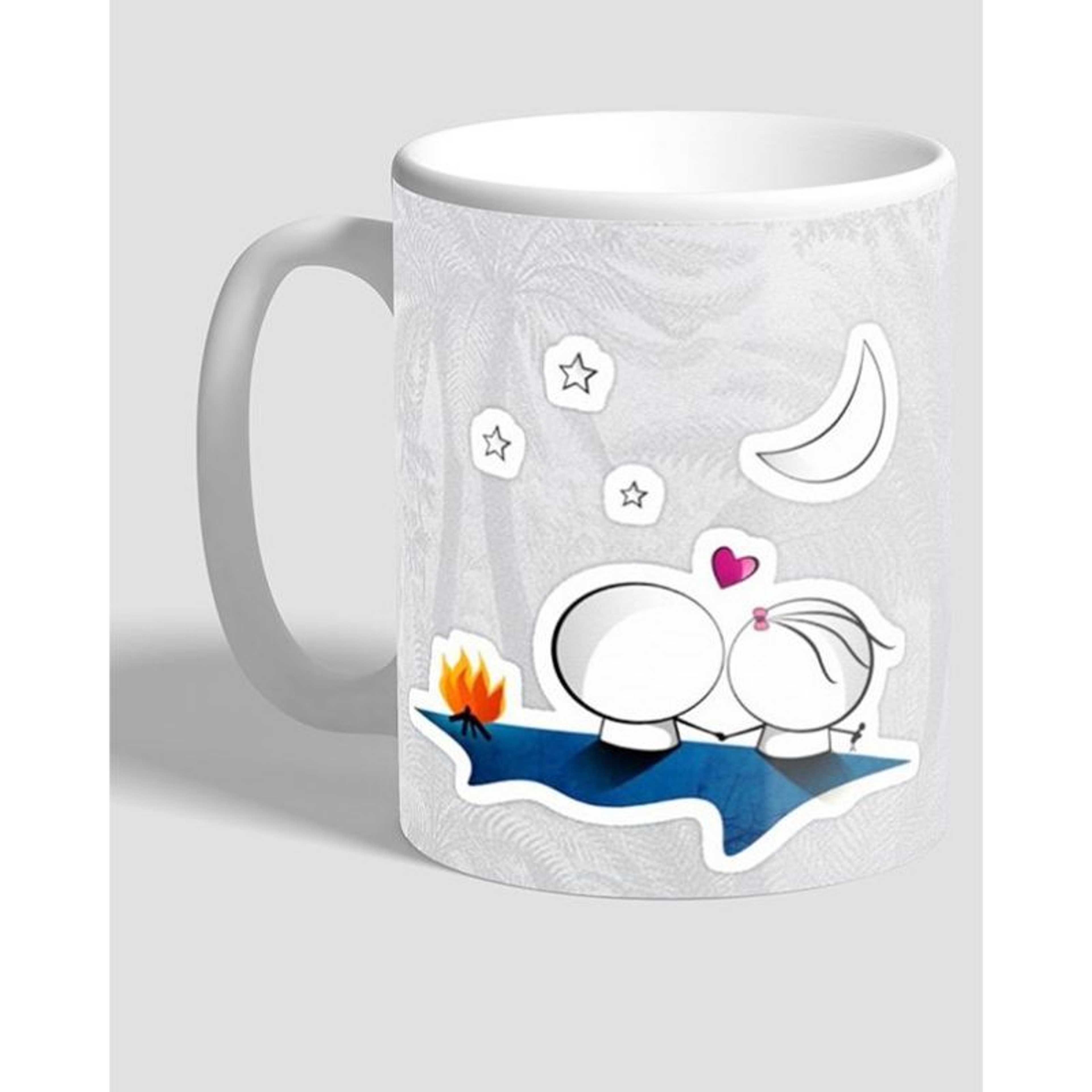 Looking at the Moon Ceramic Mug