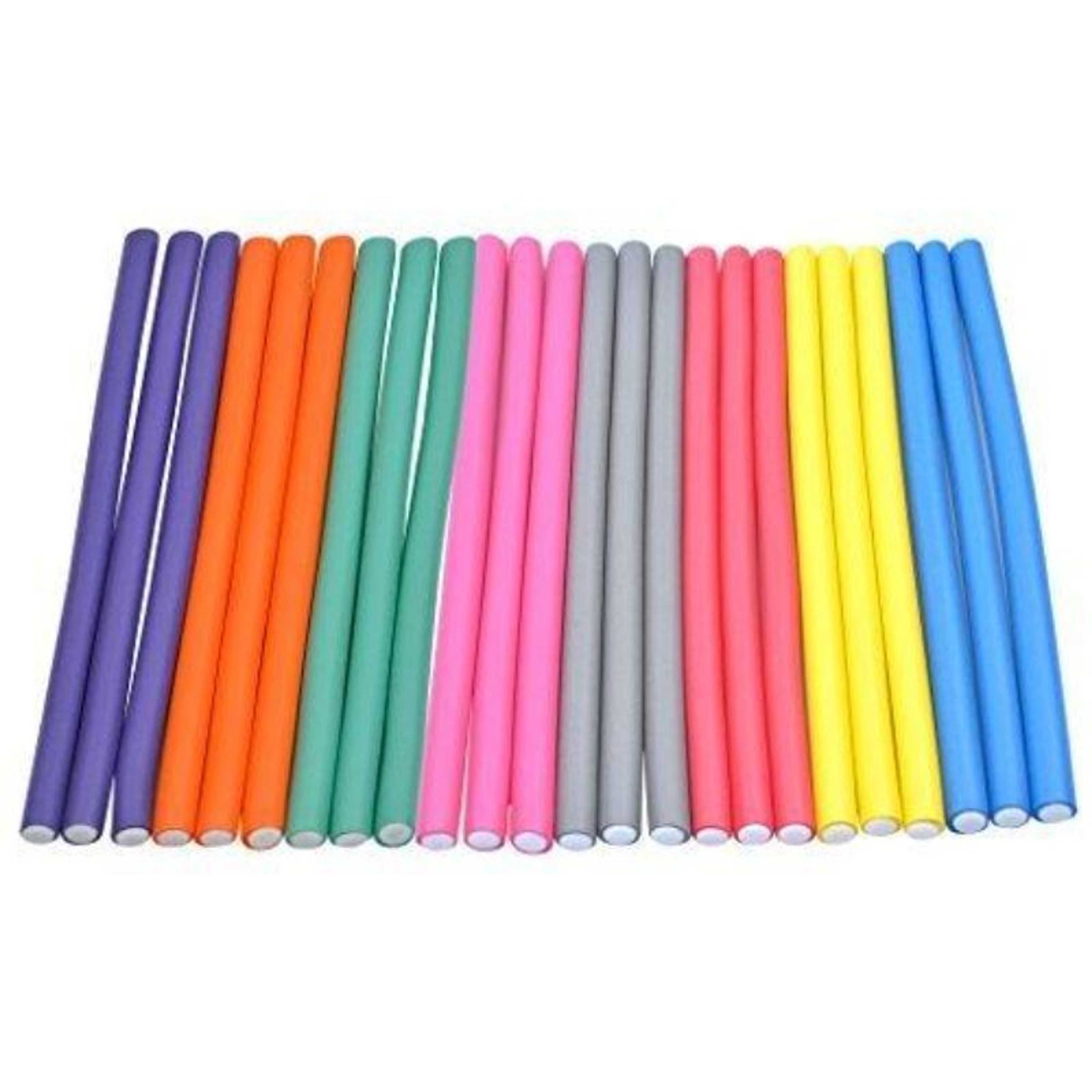 10Pcs Foam Hair Rods / Curler Sticks Set / Bendy Twist Curls Tool / Hair Curling Tools / DIY Styling Hair Roller