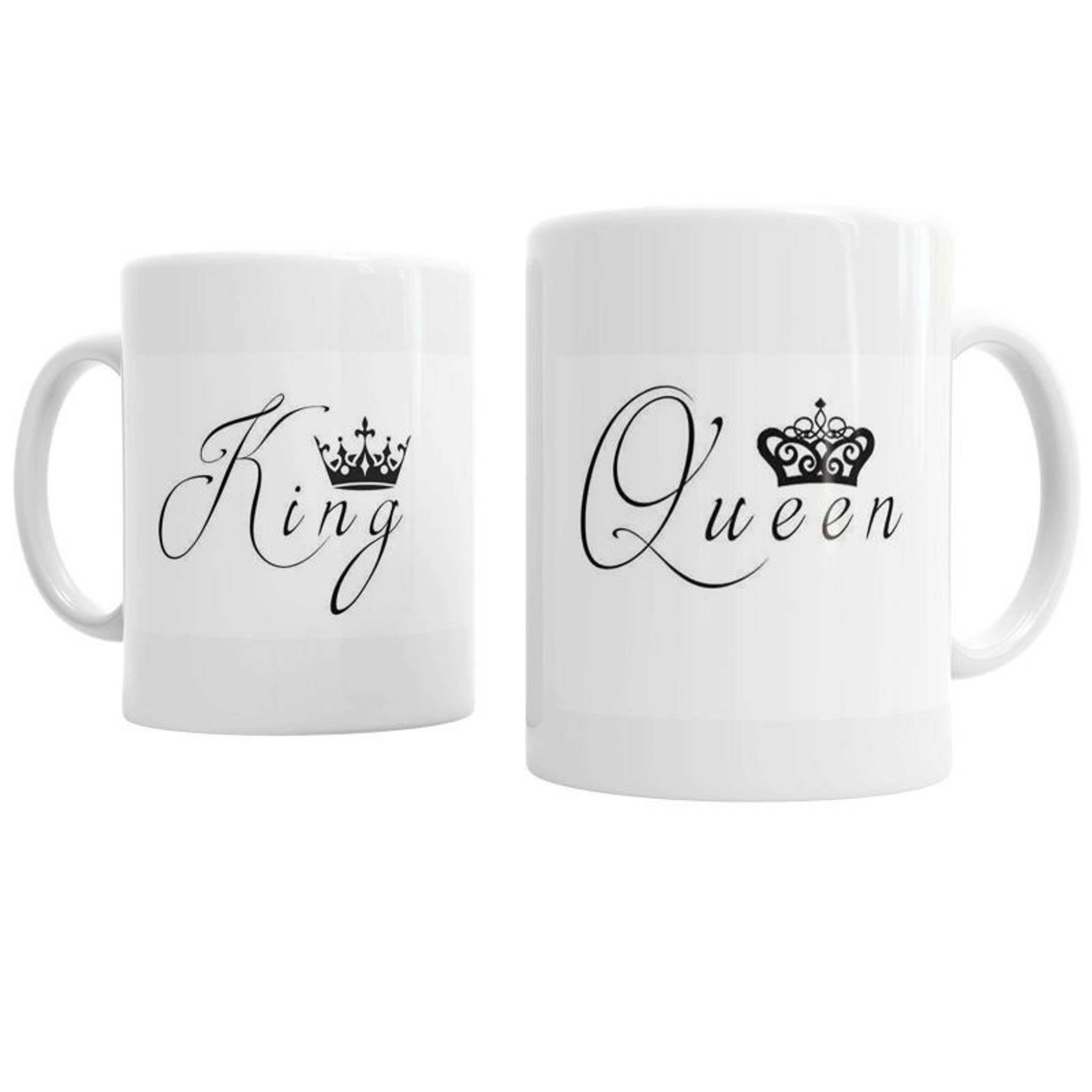 King Queen Couples Coffee Mug Set of 2- 11 oz.- - Product Main Image