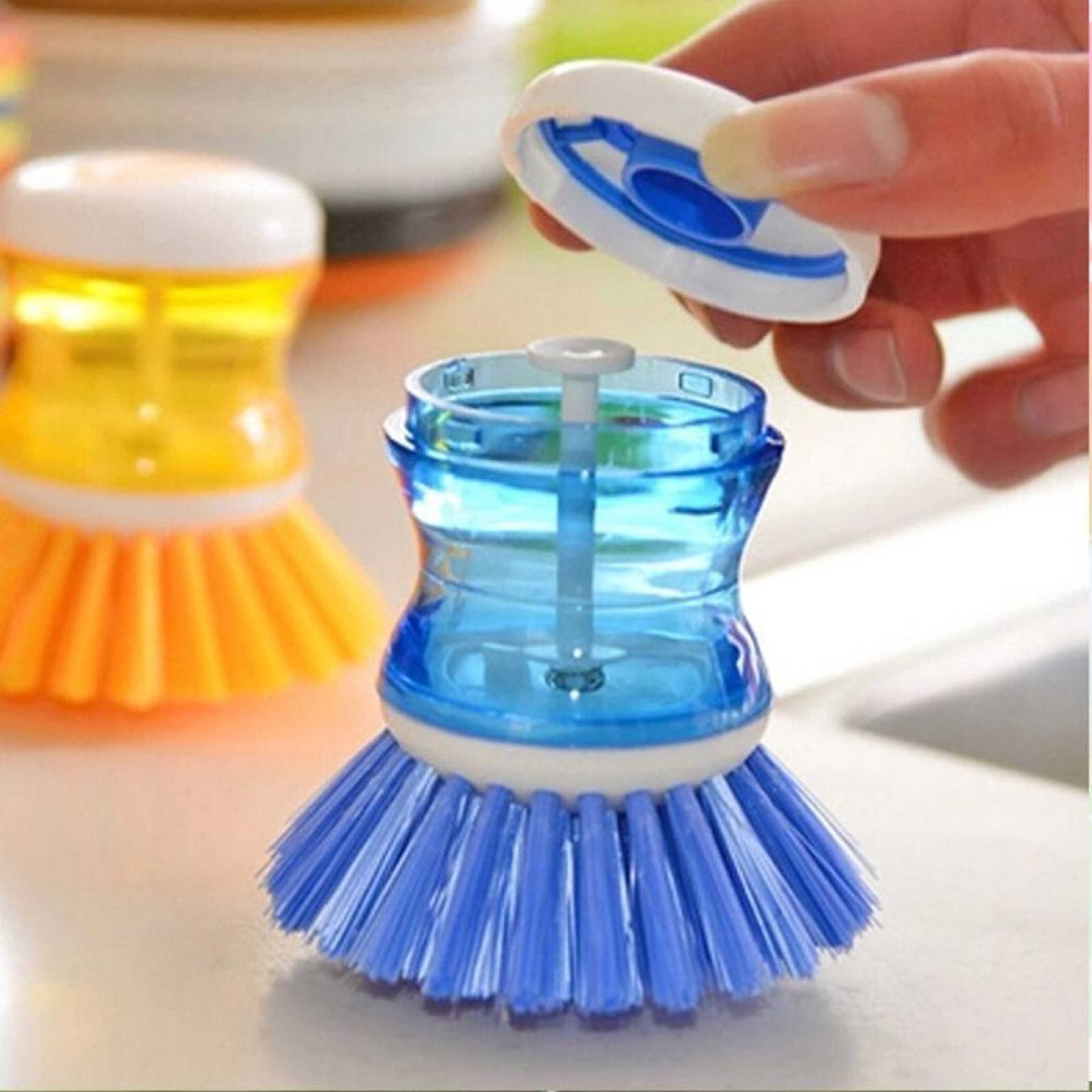 High Qulaity Kitchen Scrubbing Brushes, Sponges & Wipers  Soap Dispensing Dish Brush - Product Main Image