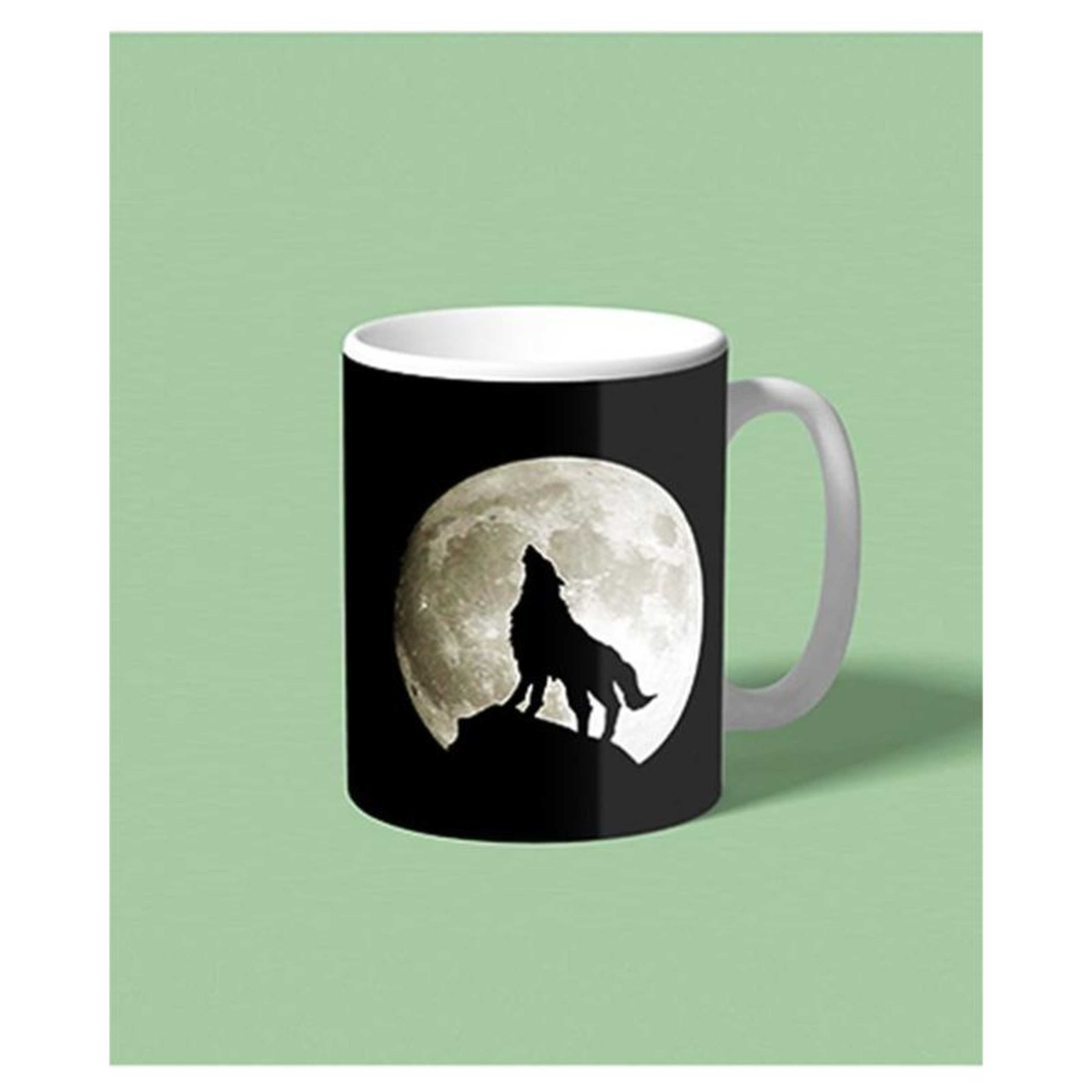 "Wolf In Night Theme " Ceramic Mug - Product Main Image