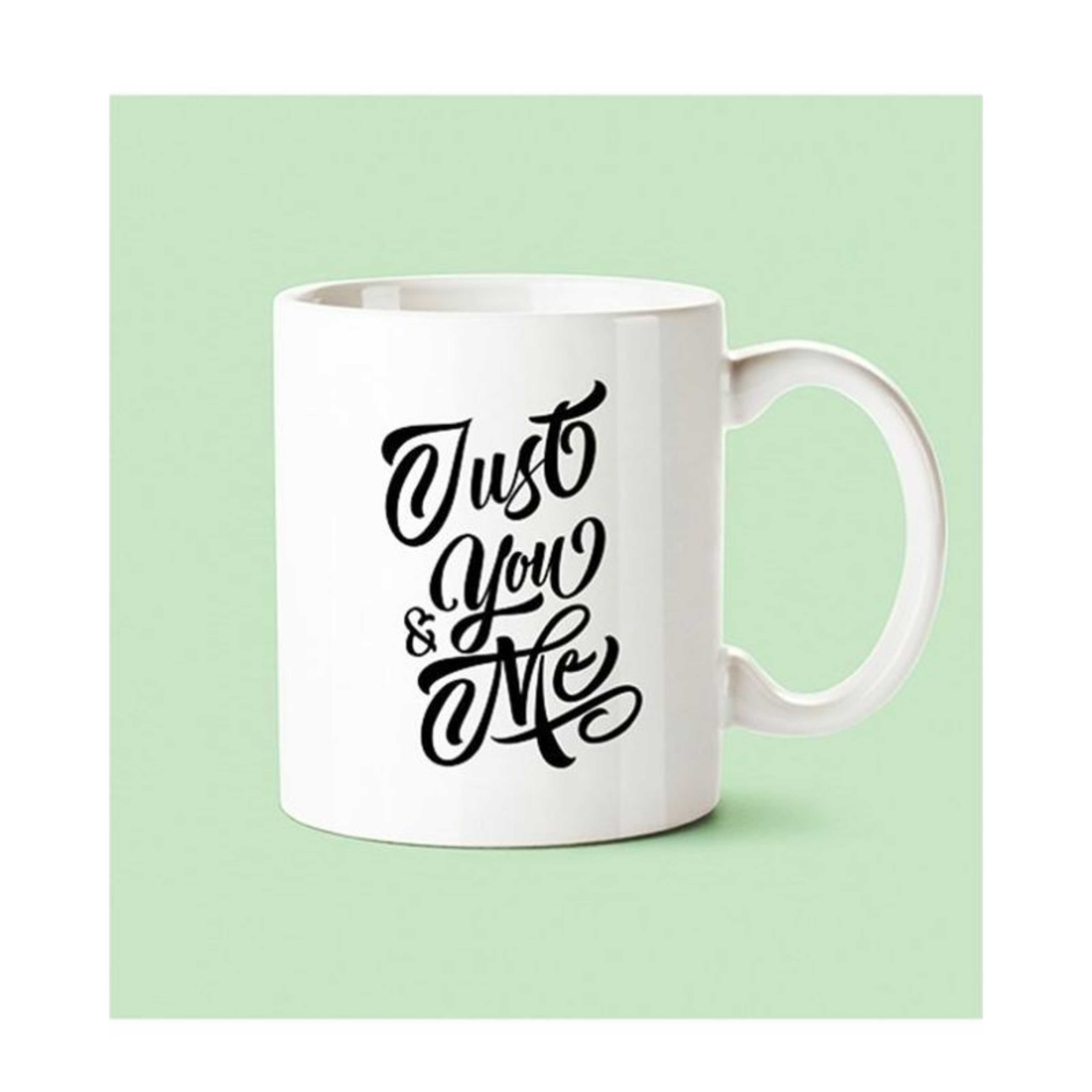 "Just You & Me" Ceramic Mug - Product Main Image