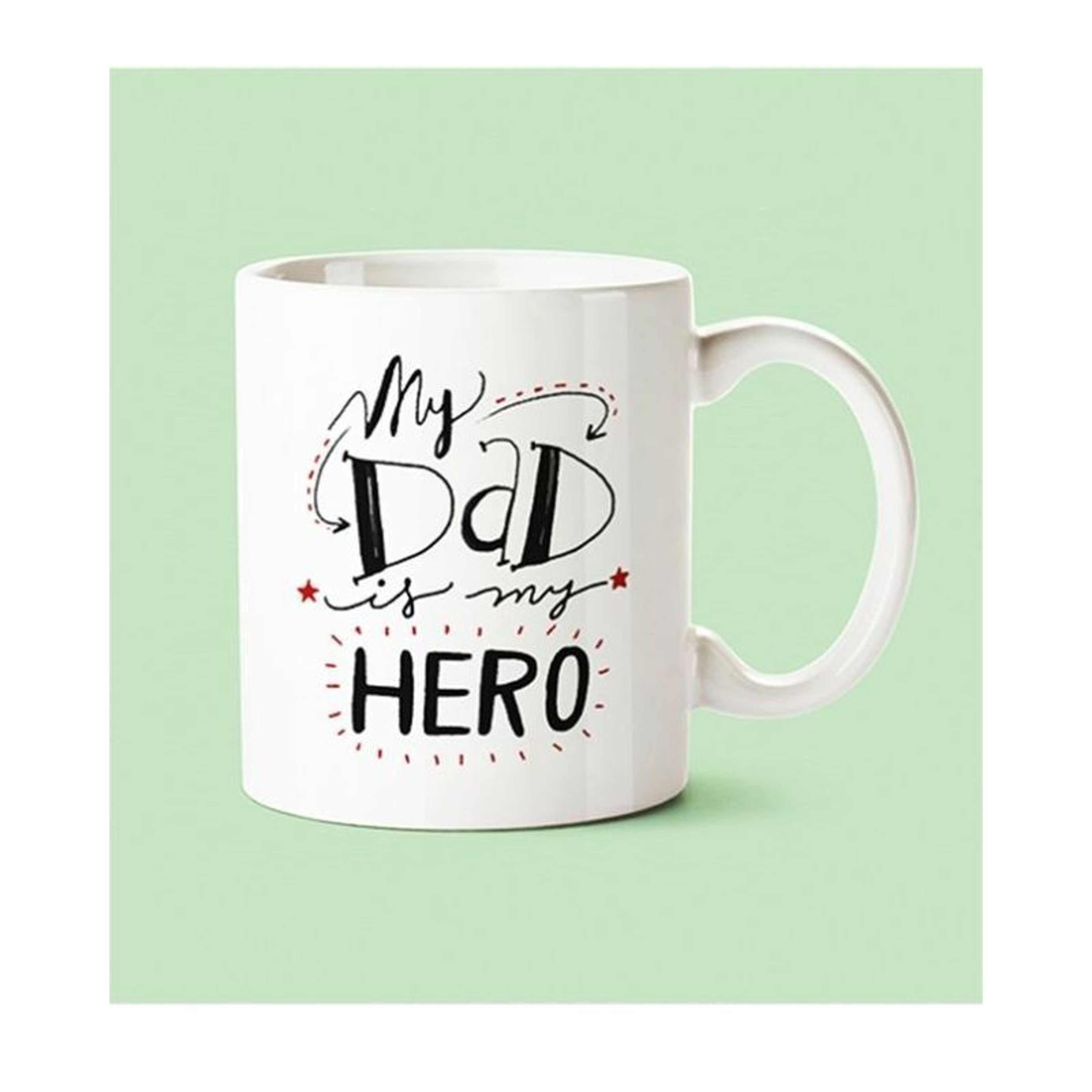 "My Dad Is My Hero" Ceramic Mug - Product Main Image