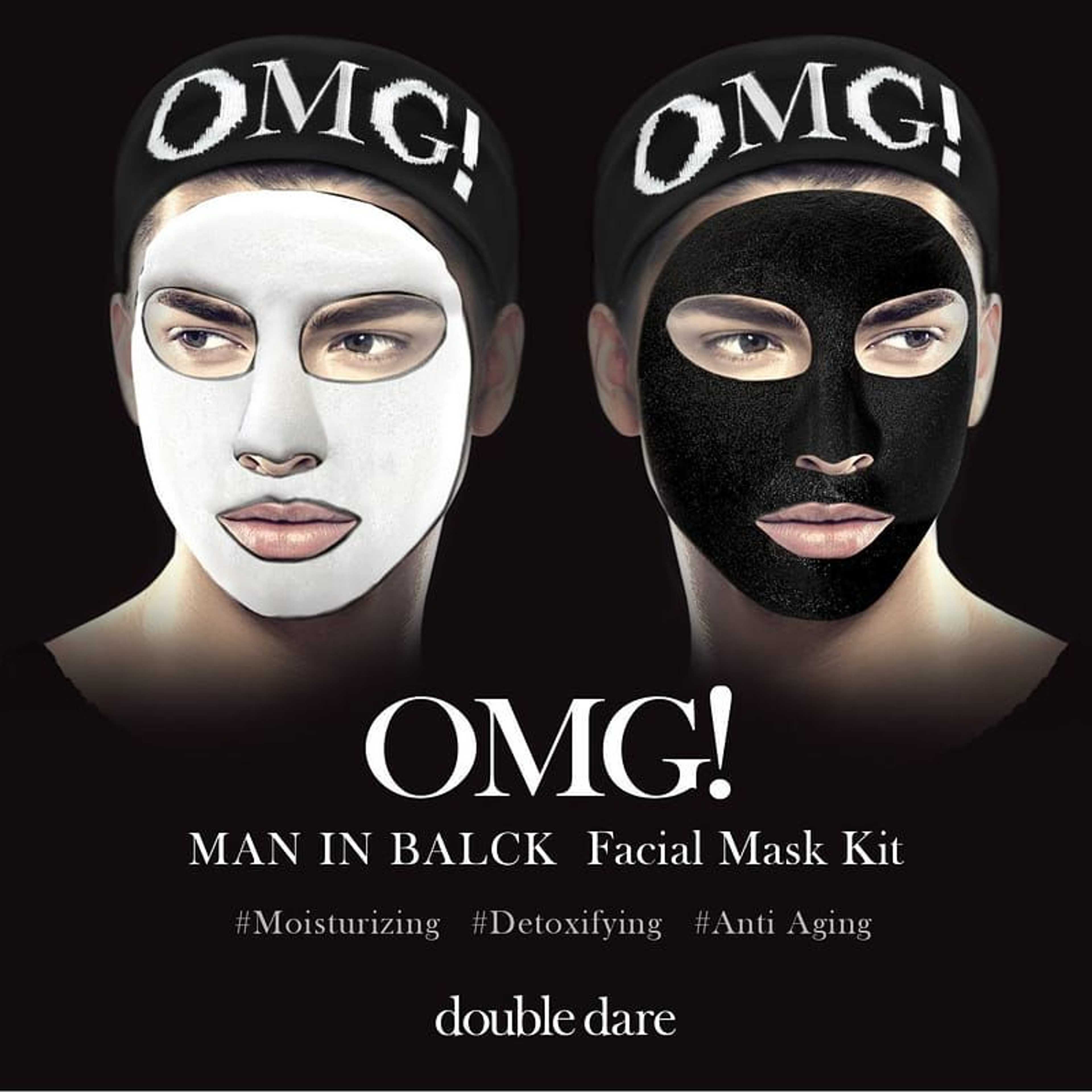 Double Dare OMG! MAN IN BLACK FACIAL MASK KIT - Product Main Image