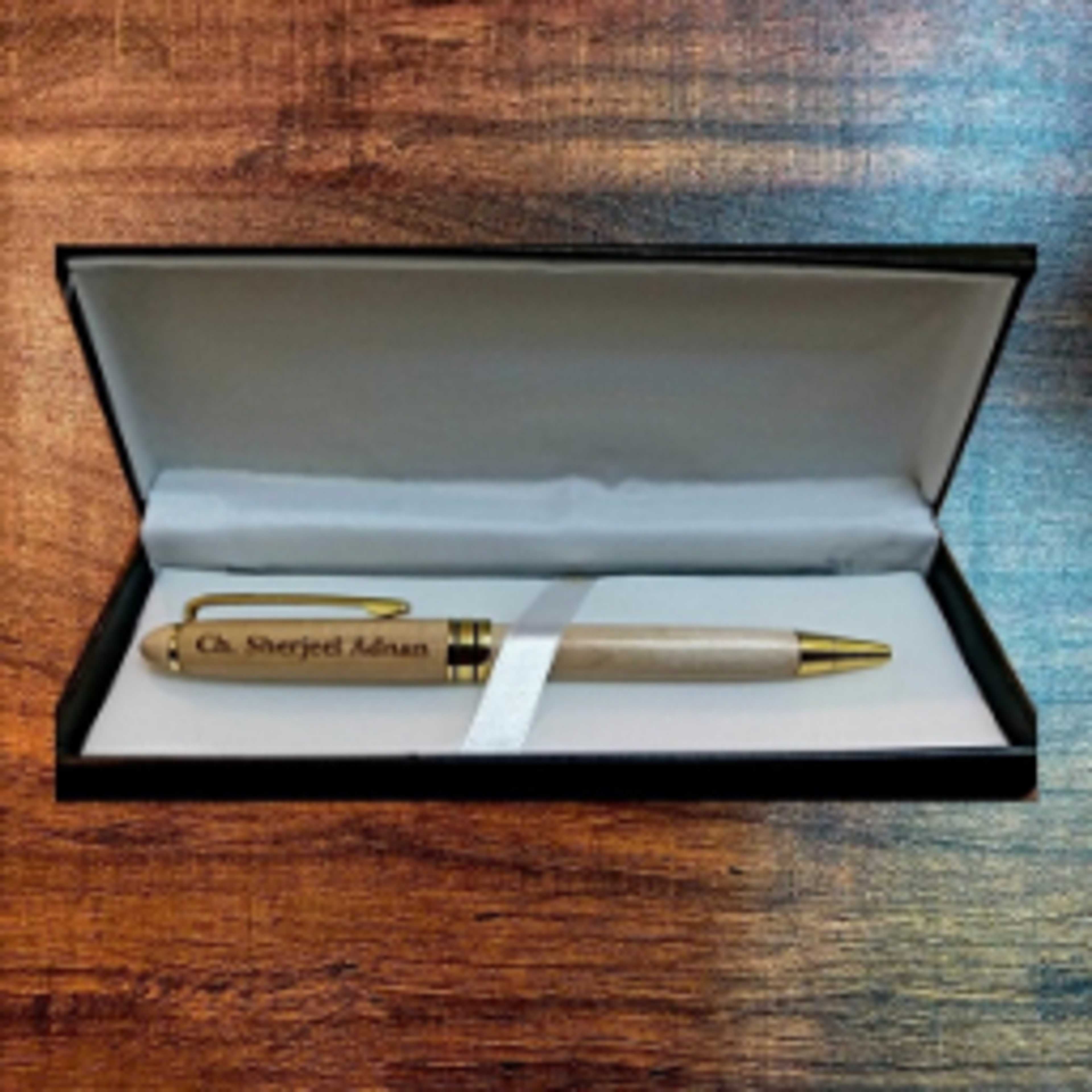 Customized Wooden Pen with Engraved Name