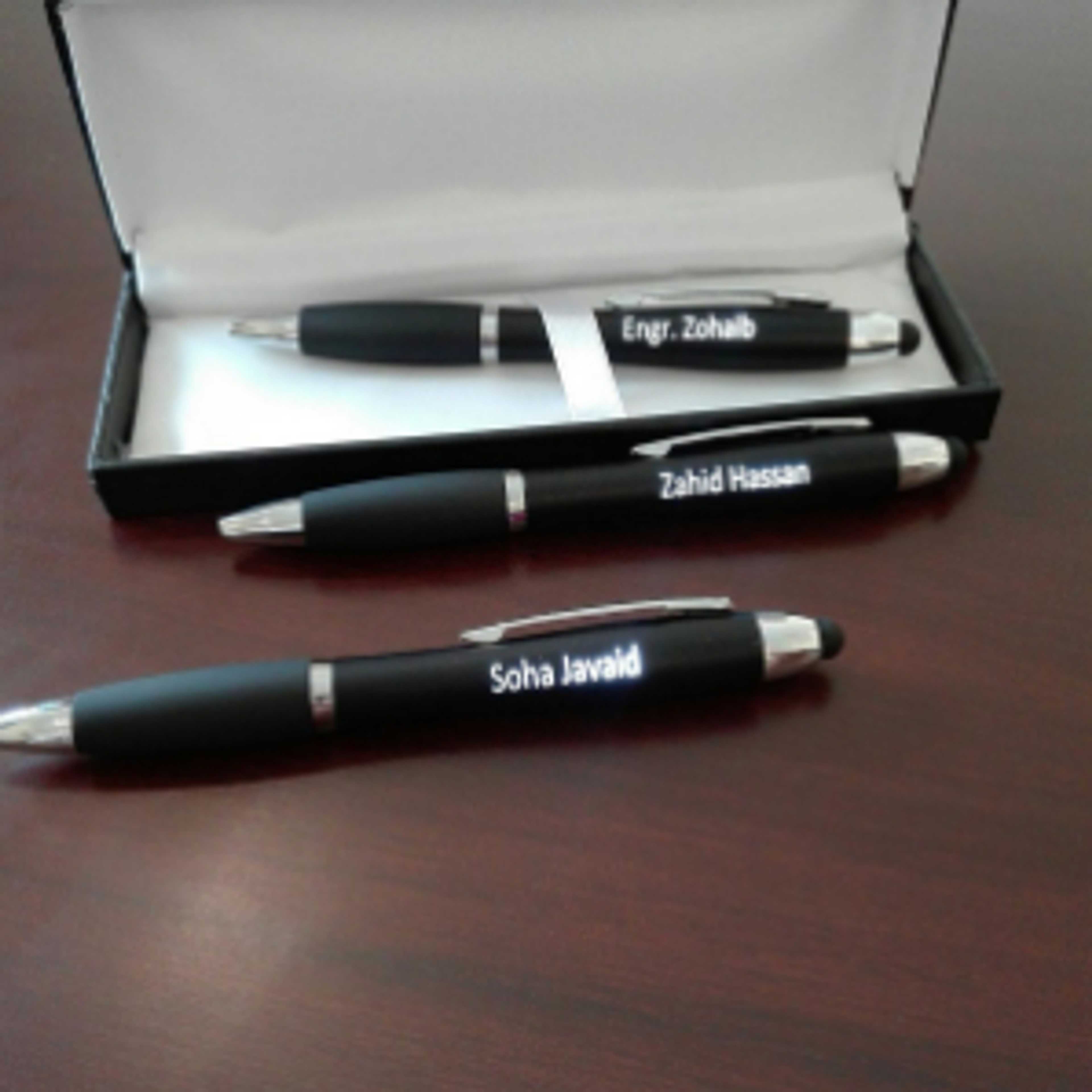 PERSONALIZED EXECUTIVE BACKLIT NAME CLICK STYLUS LED PEN WITH BOX PACKING (PERFECT GIFT TO SEND YOUR GIRL FRIEND , WIFE, MOTHER , SISTER, FATHER , HUSBAND , FIANCE OR ANY ONE)