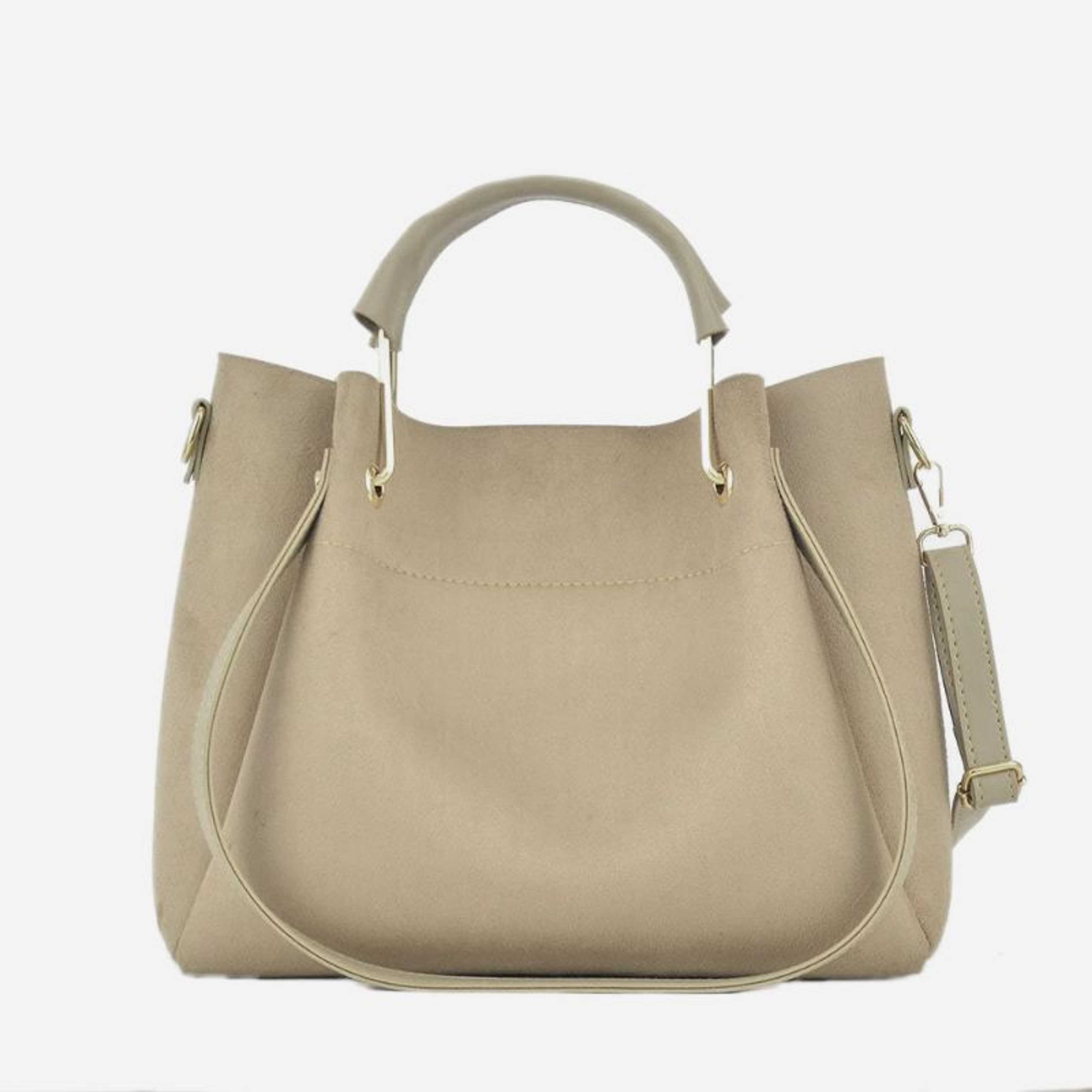 Handbags For Woman - Beige Emerald Handbag