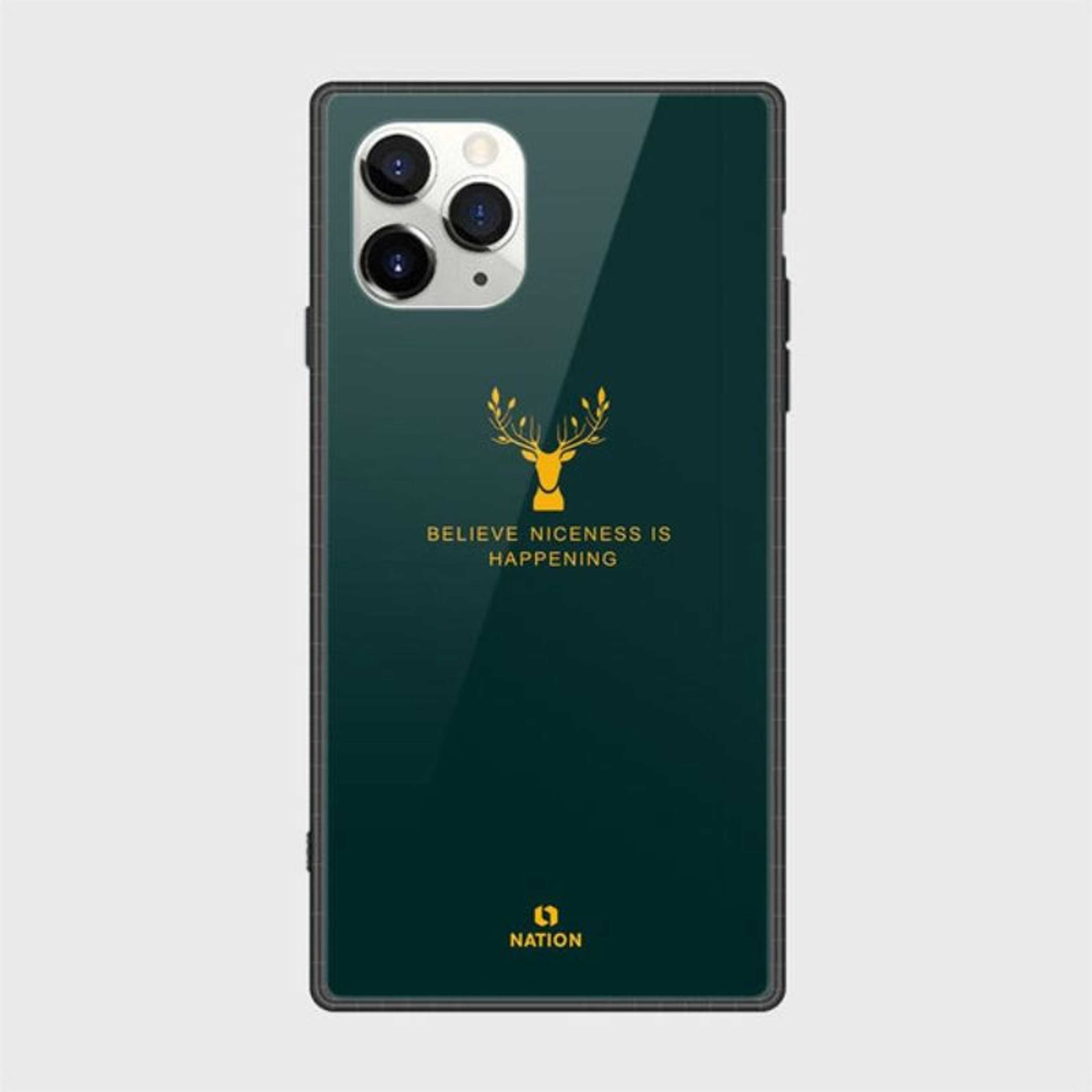 iPhone 12 Pro Cover - Nice Series - HQ Ultra Shine Premium Infinity Glass Soft Silicon Borders Case - Product Main Image