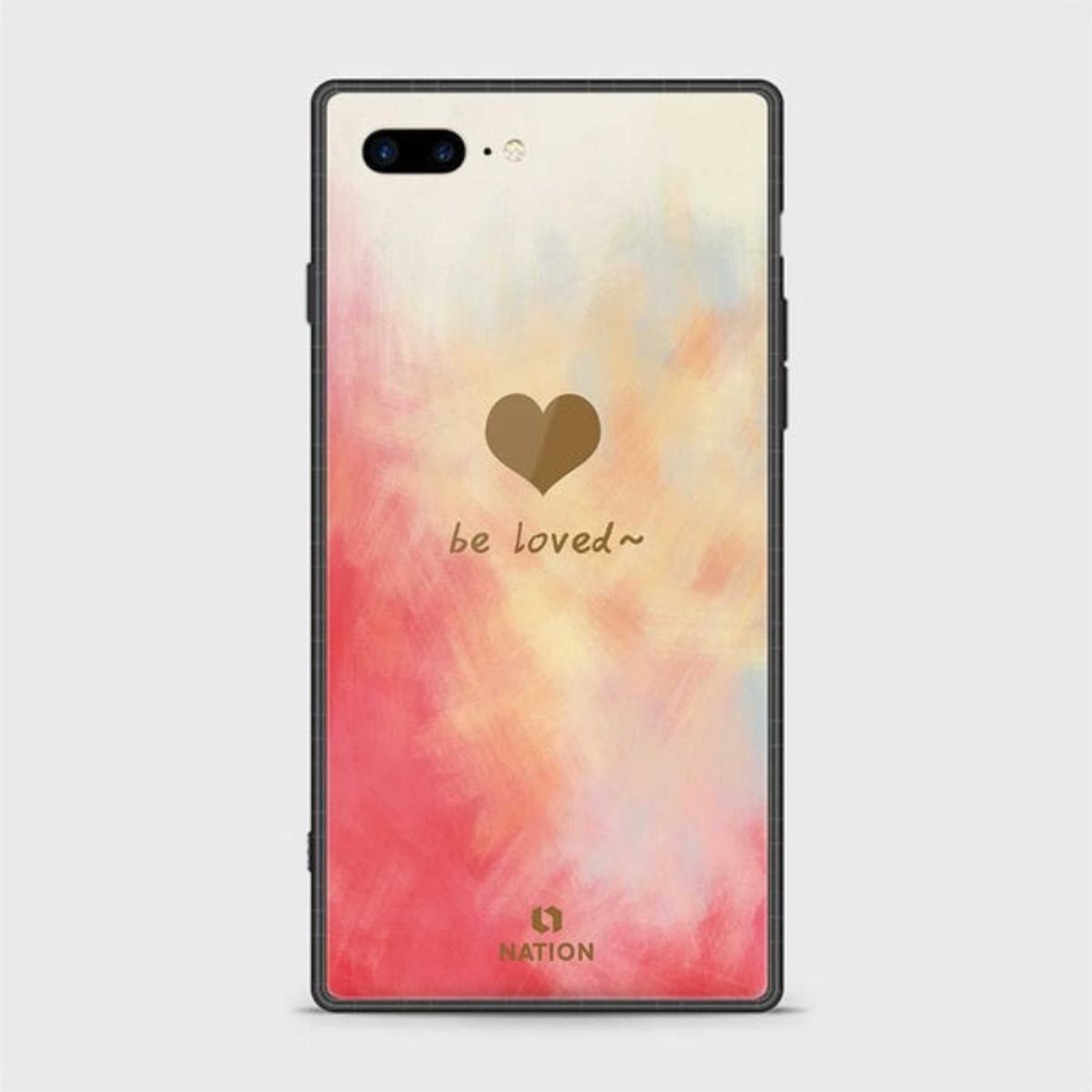 iPhone 7 Plus Cover - Onation Heart Series - HQ Ultra Shine Premium Infinity Glass Soft Silicon Borders Case - Product Main Image
