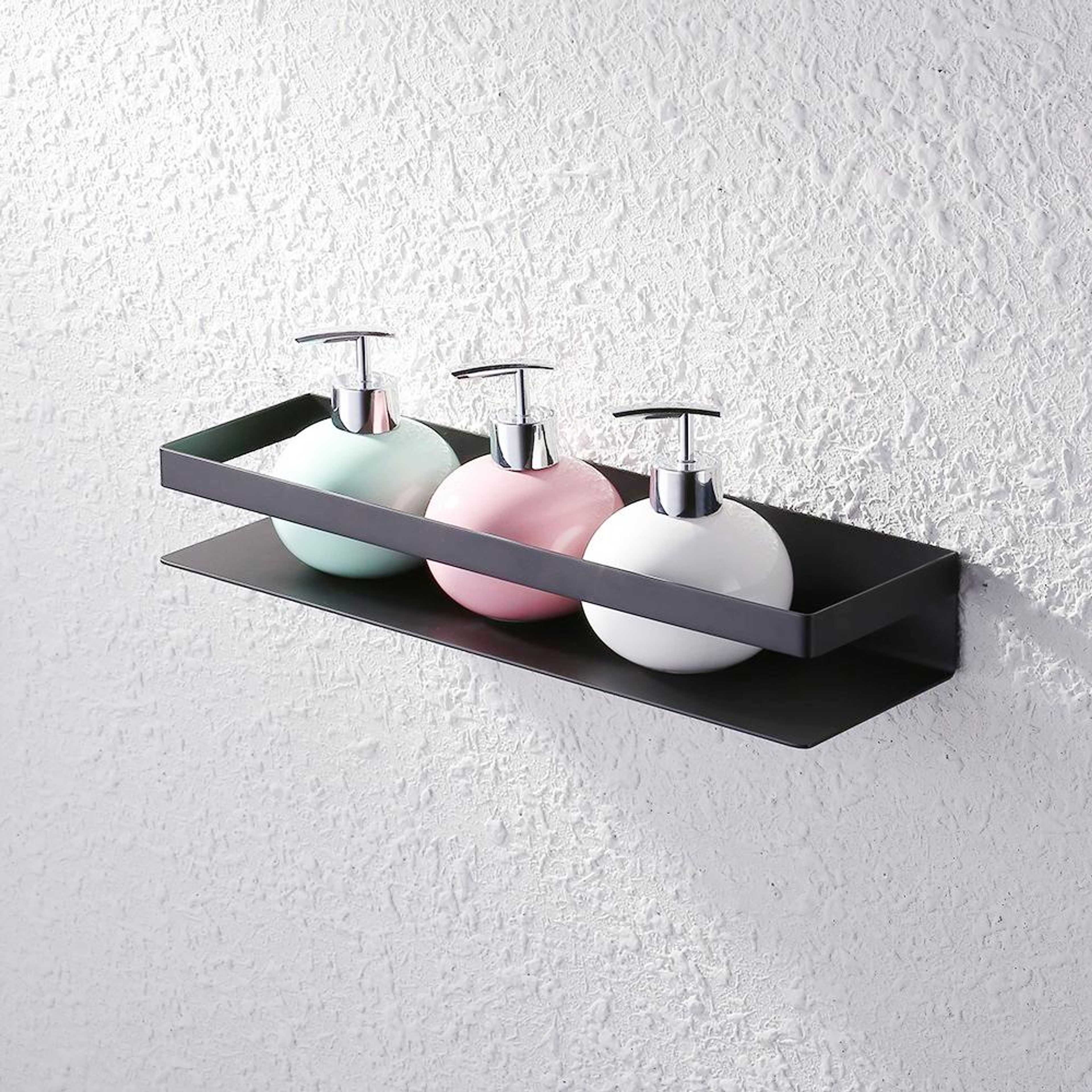 1 Pcs Bathroom shelf for kitchen,home, corner,Washroom Accessories Wall Mount Storage Metal Bar Shelf Rack Shower Caddy