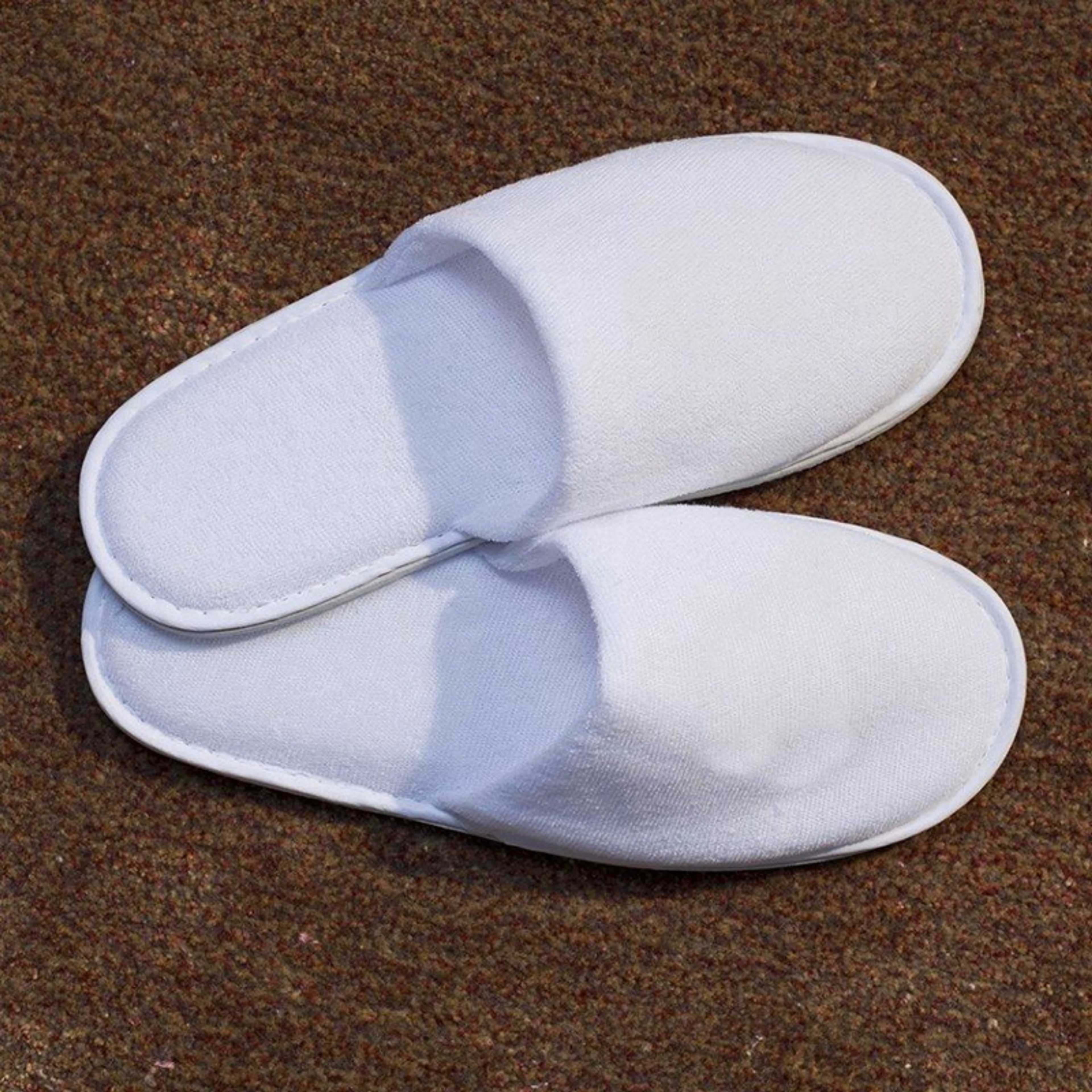 TERRY TOWEL COMFORT SLIPPER WHITE