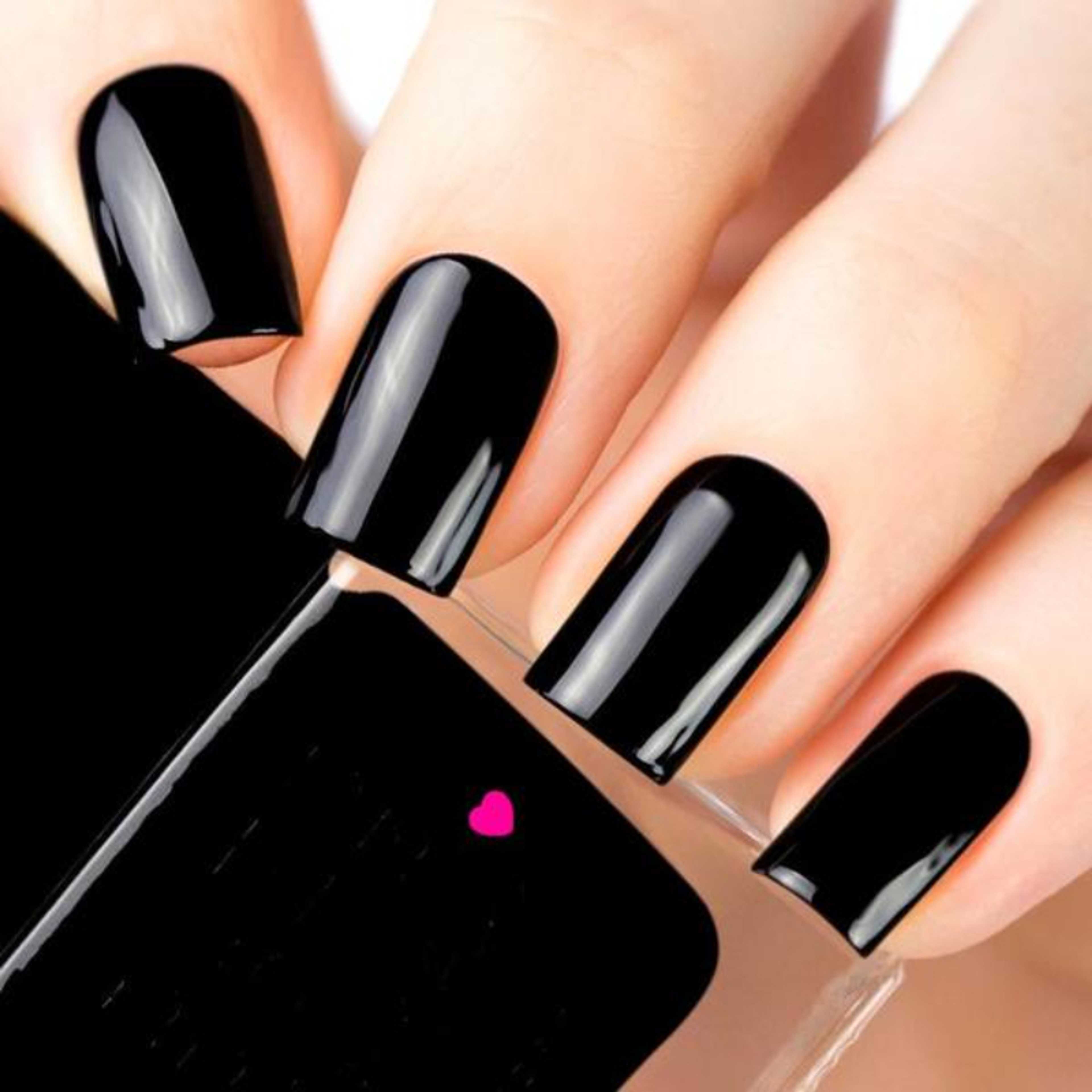 vBLACK peel of nail polish - Product Main Image