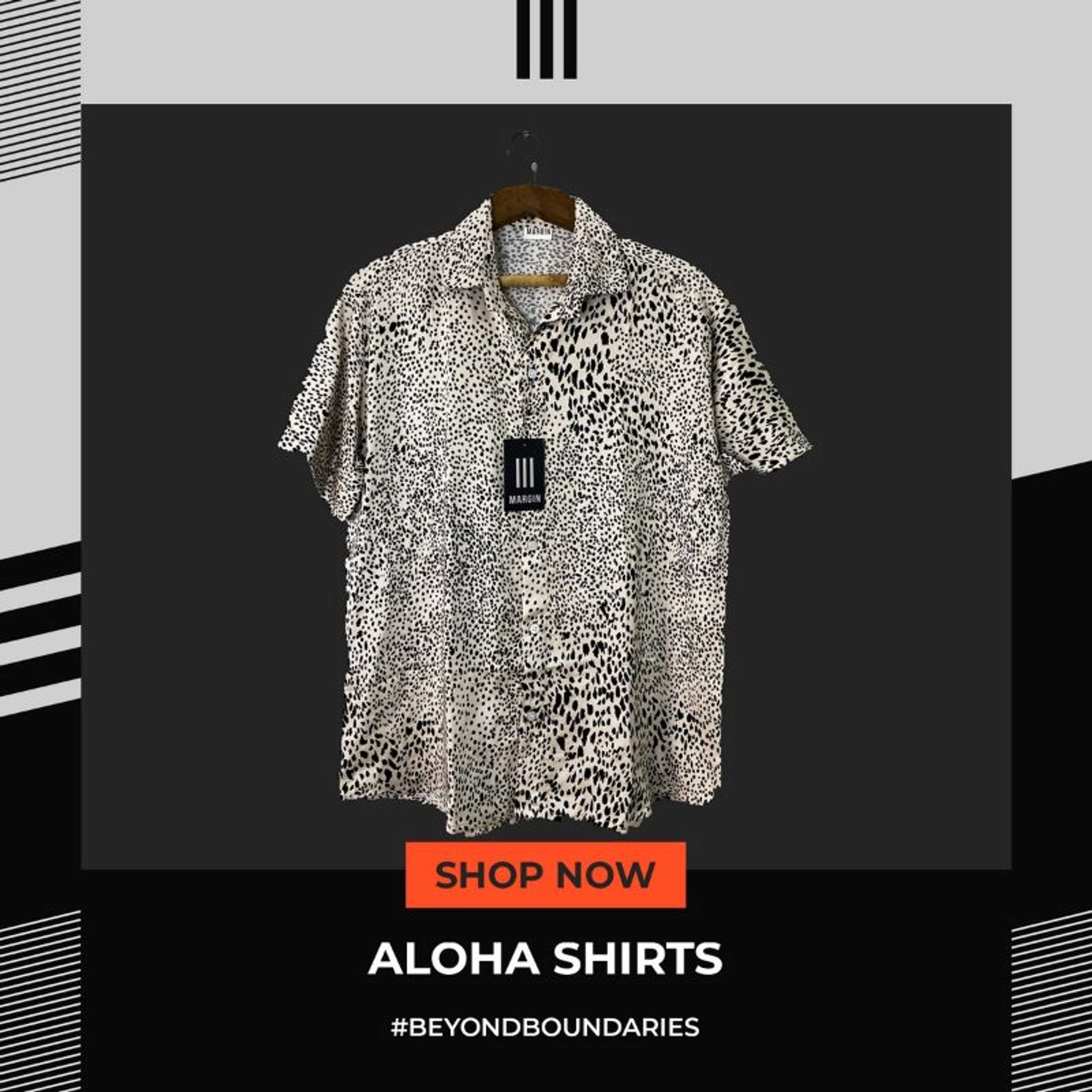 MARGIN Hawaiian Printed Casual Short Sleeve Floral T Shirt Men's Button Shirts Tee Tops
