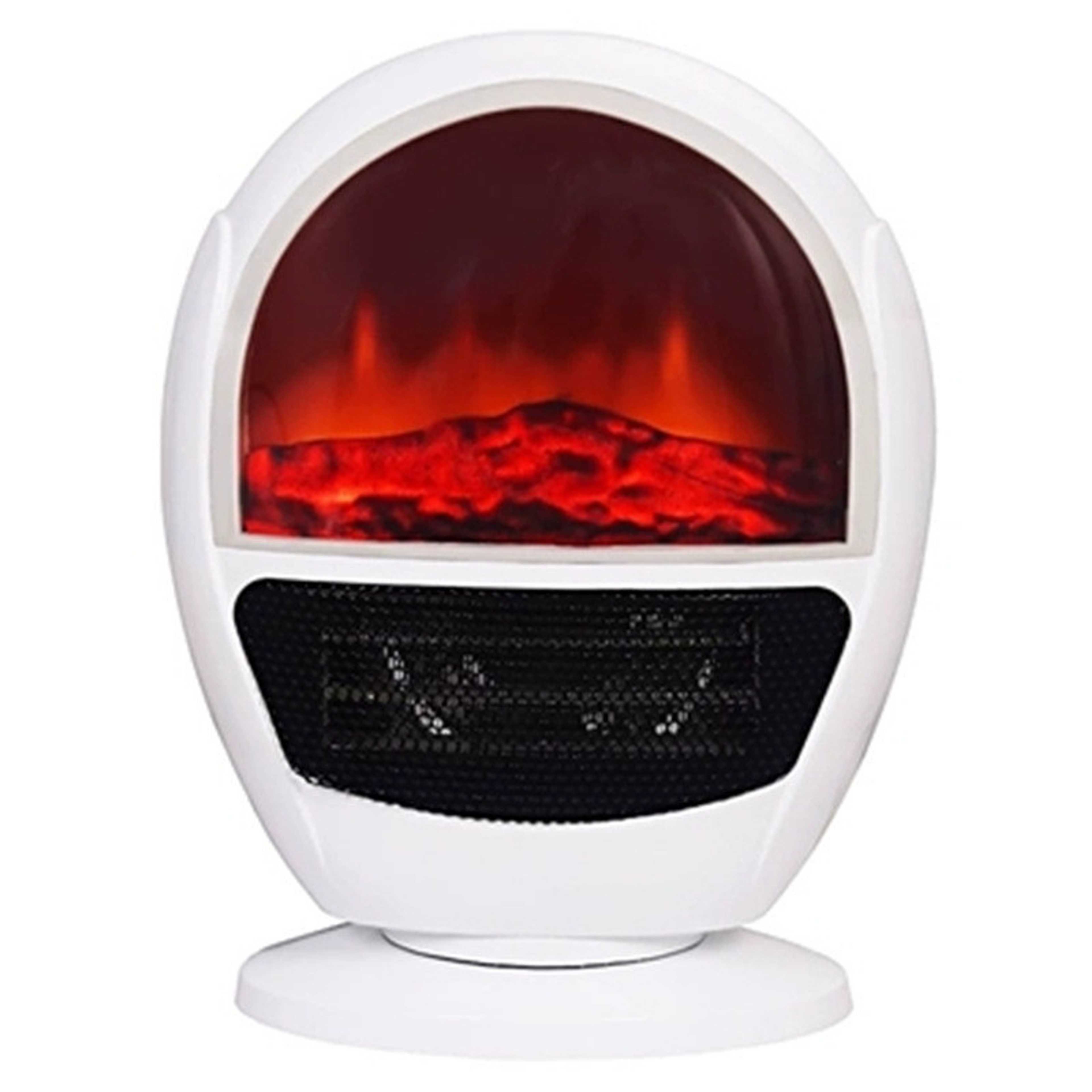Electric Fan Heater with Fire Display