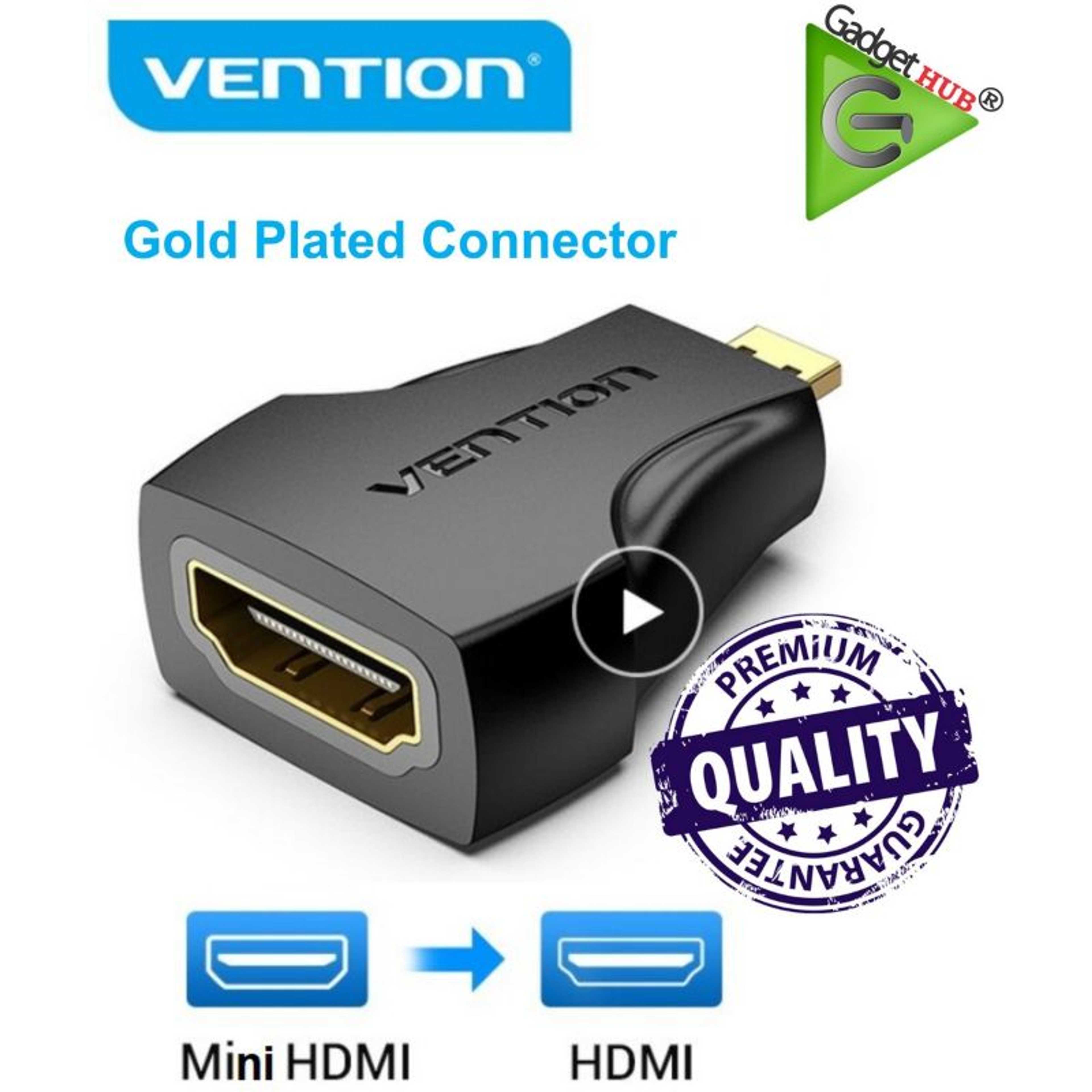 Vention Mini HDMI Adapter 1080P Mini HDMI Male to HDMI Female Converter Type D to A HDMI Adapter for PS4 Camera