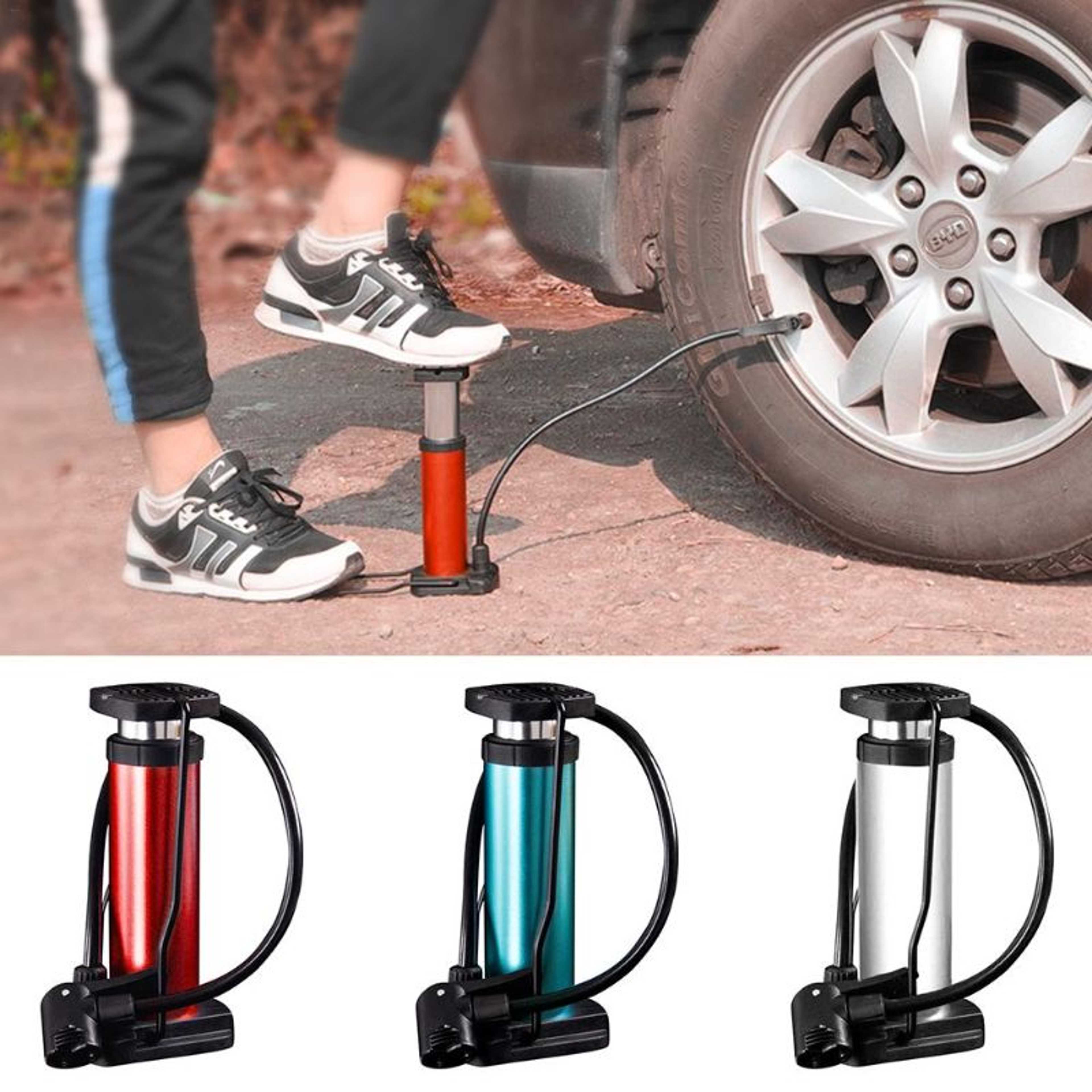 Portable Mini Foot Air Pump For Bicycle, Bike, Car And Football Hand Ball Inflator