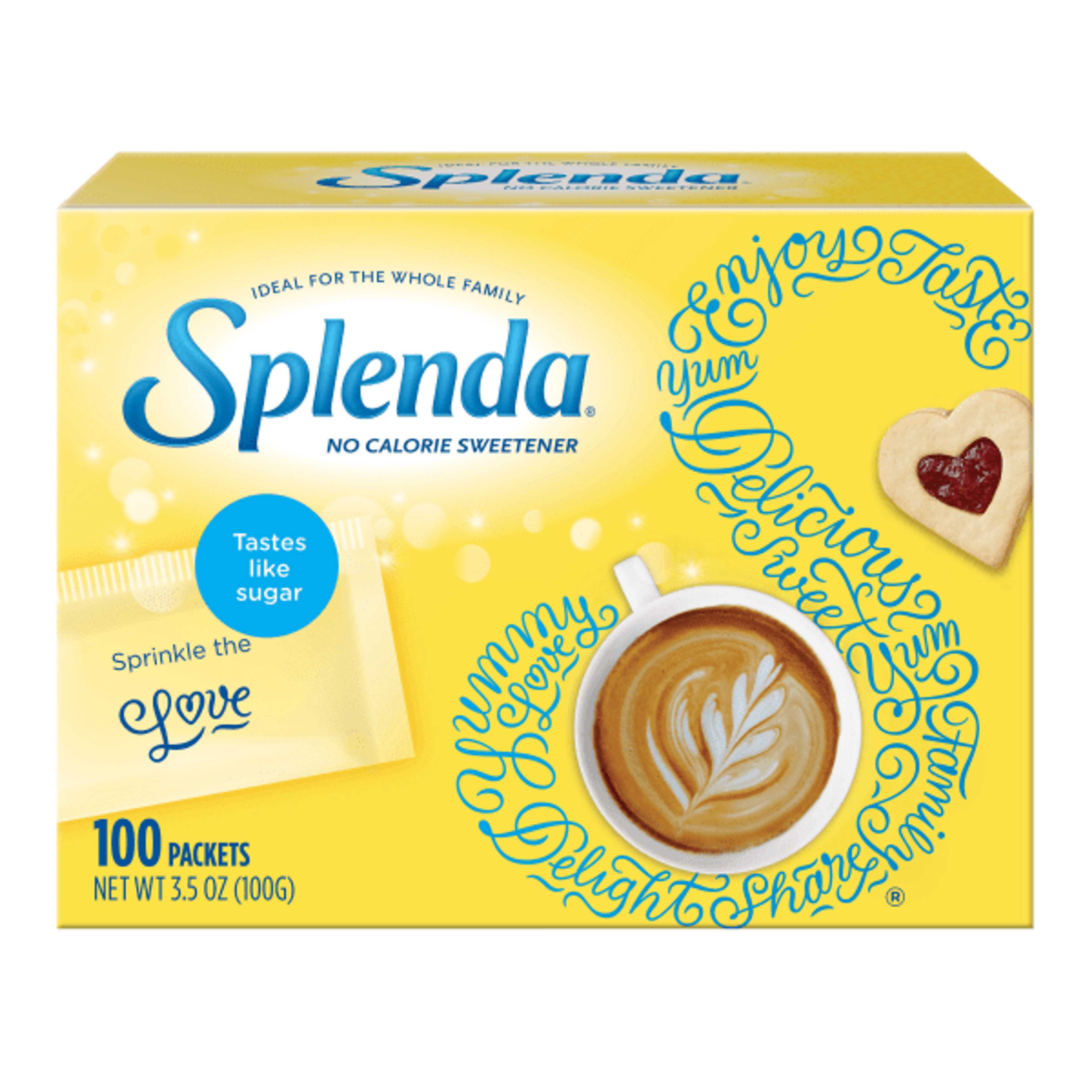 SPLENDA SWEETNER SACHETS 100 S USA