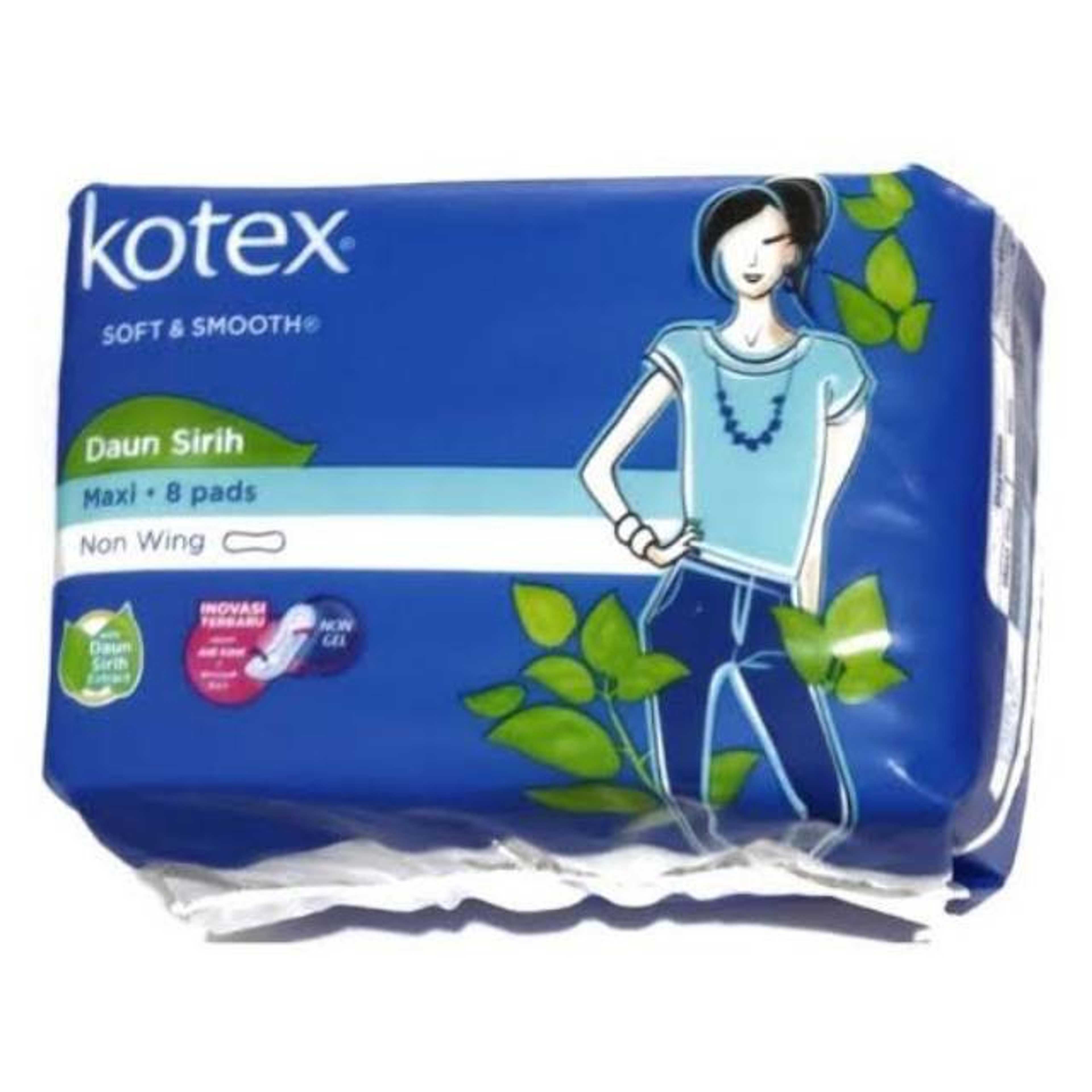 KOTEX PADS SOFT & SMOOTH NON WING 8'S