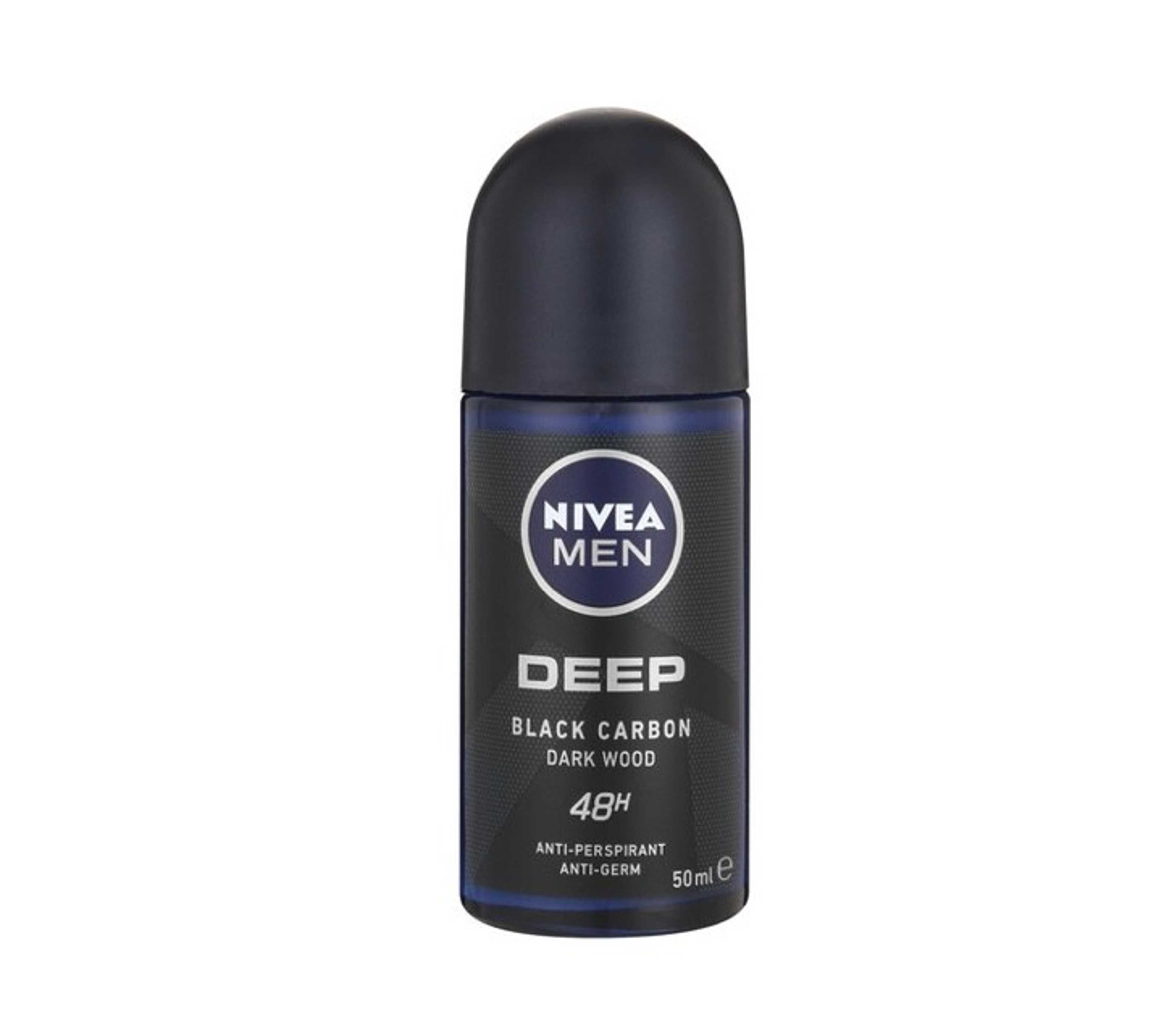 NIVE'A DEODRANT ROLL ON MEN DEEP BLACK CARBON 50ML