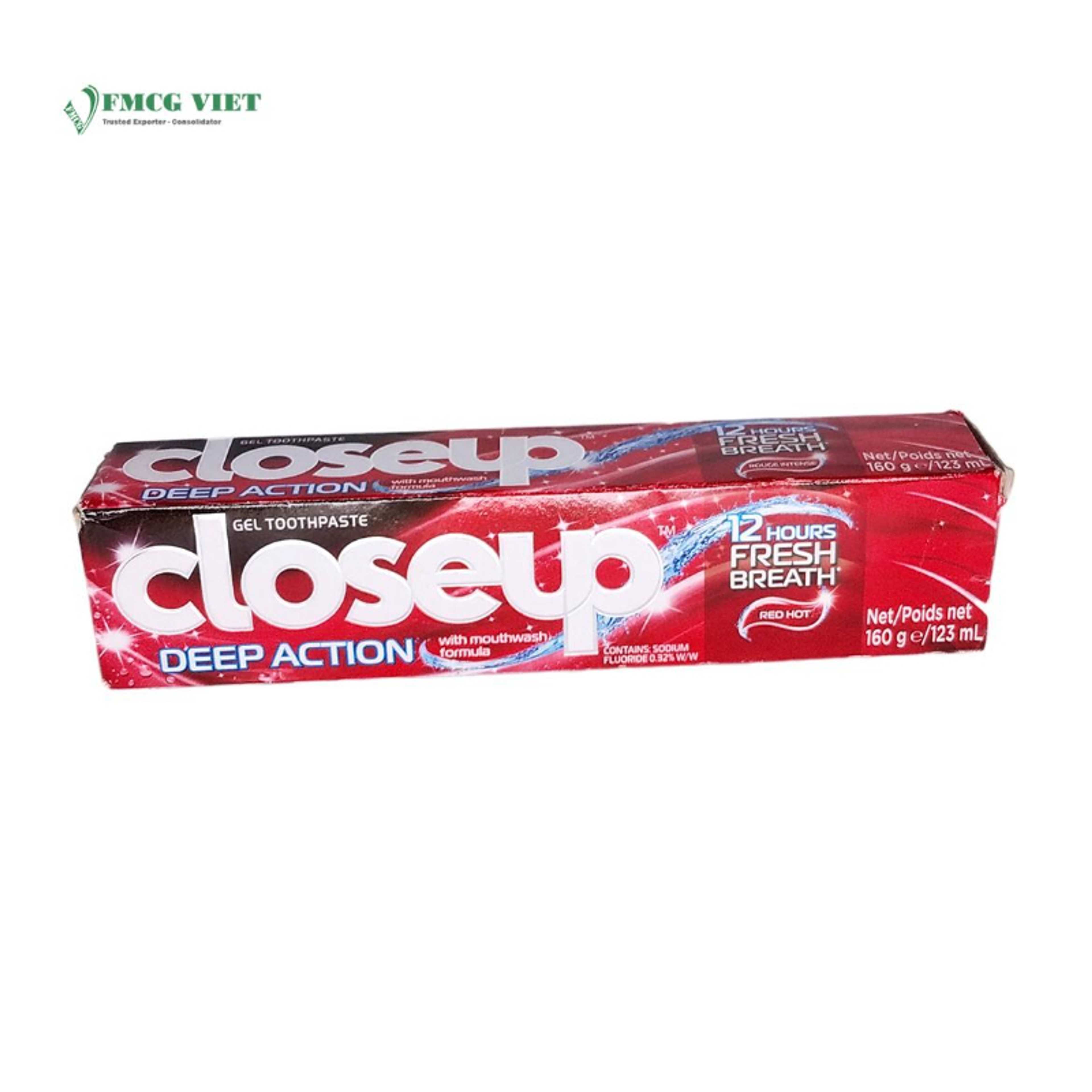 CLOSE UP TOOTH PASTE DEEP ACTION RED HOT 160G/123ML