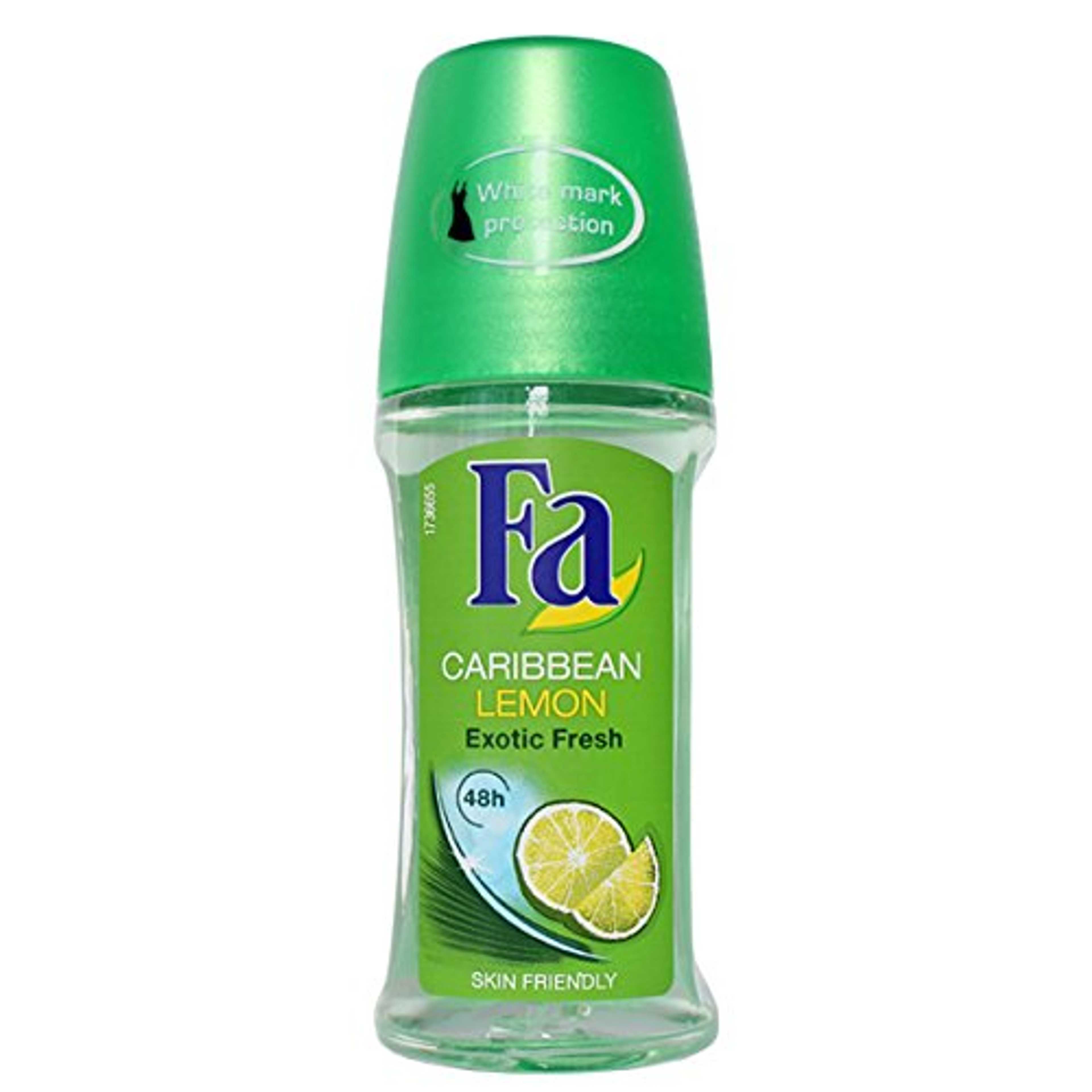 FA DEODORANT ROLL ON CARIBBEAN LEMON 50ML (Imported)