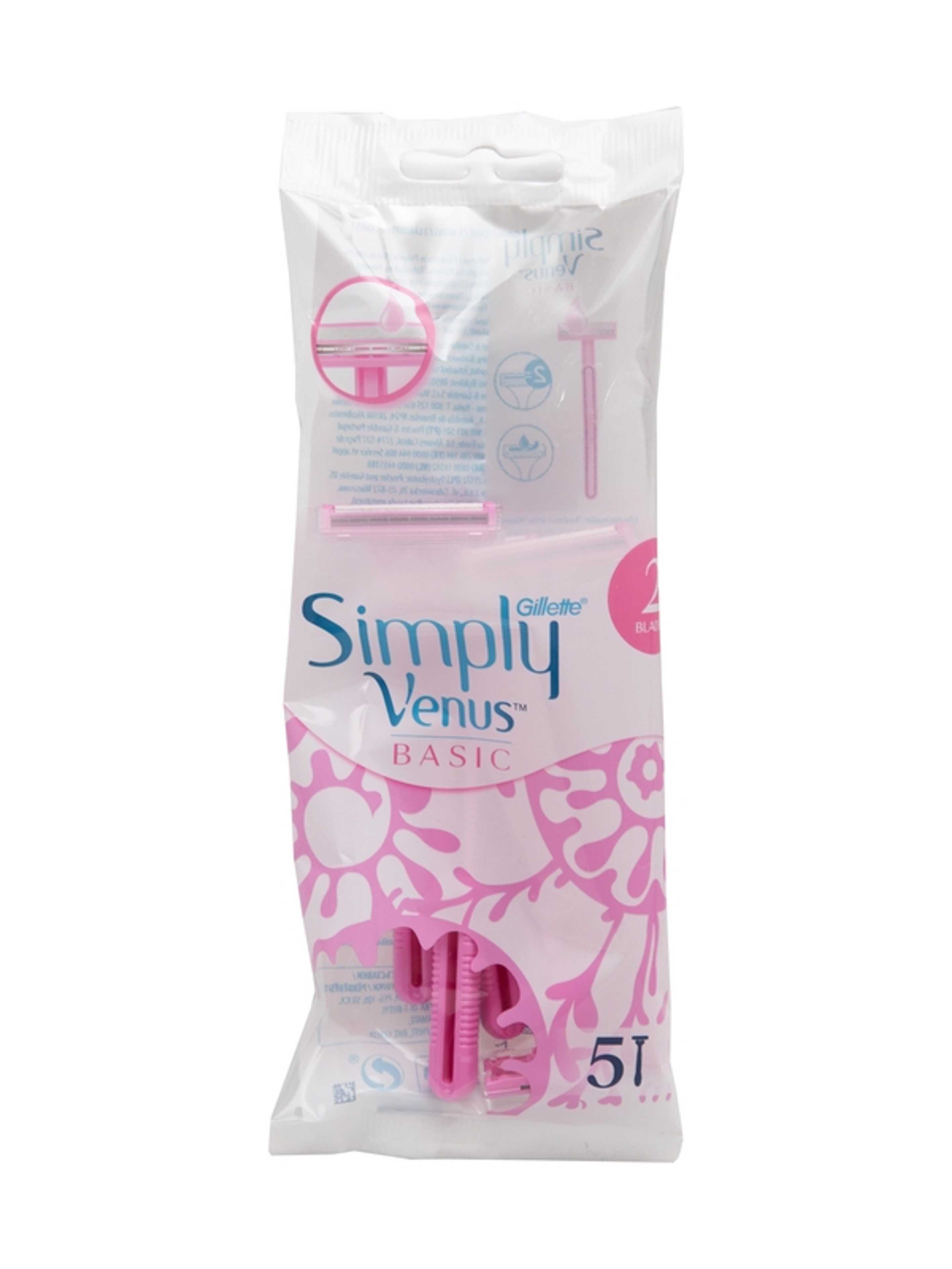 G'ILLETTE VENUS SIMPLY BASIC POUCH RAZOR 5'S