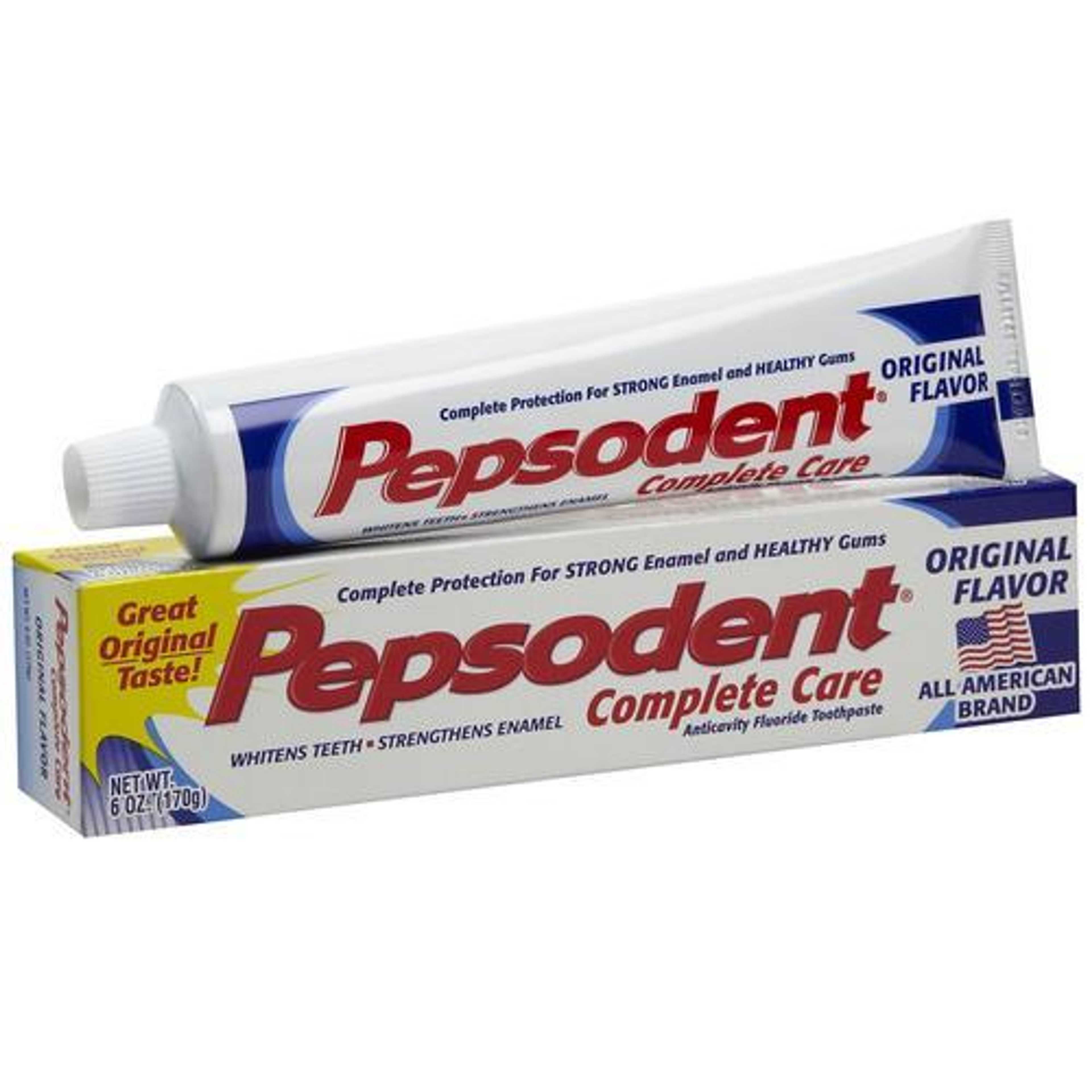 PEPSODENT TOOTH PASTE COMPLETE CARE ORIGINAL FLAVOR 156G (USA Imported)