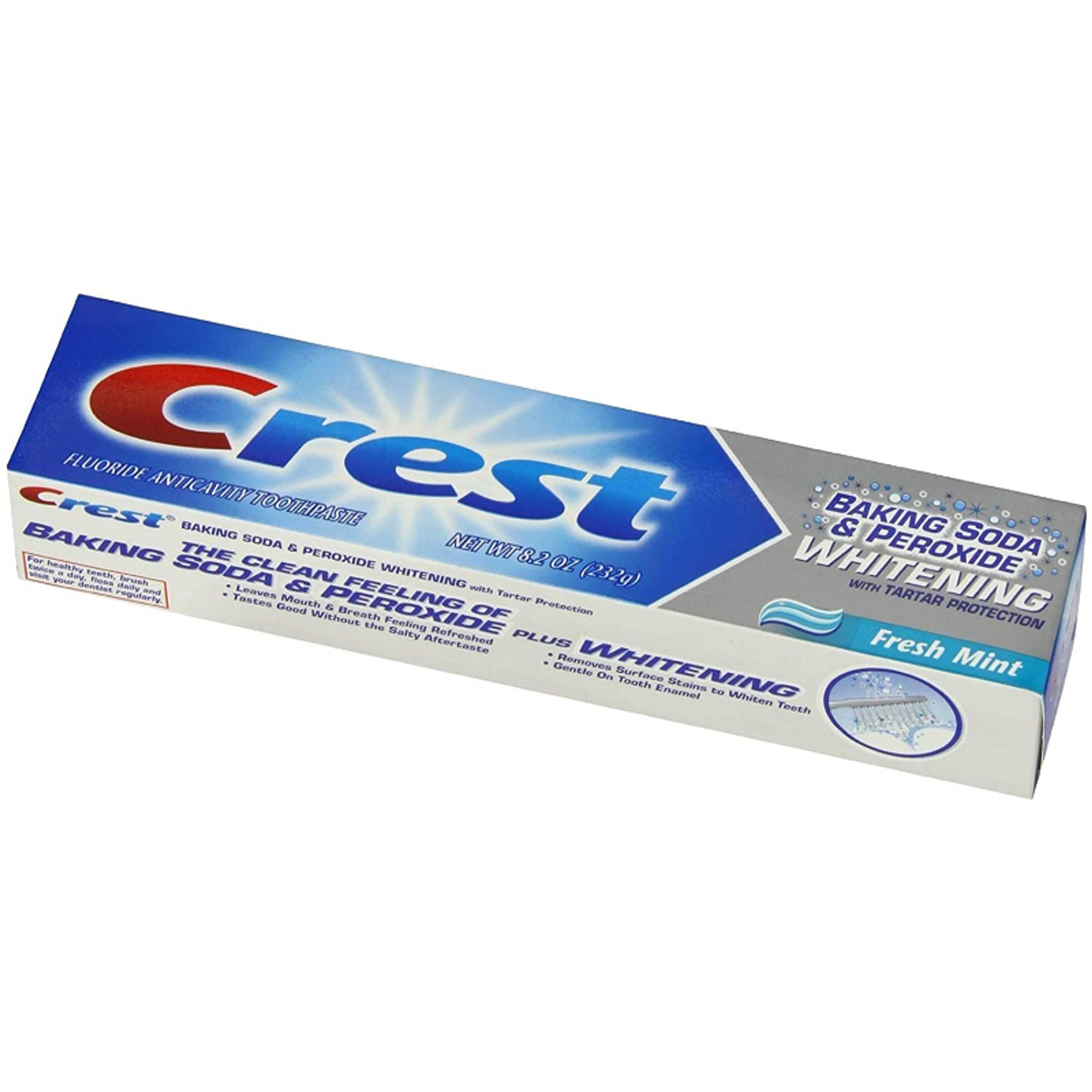 CREST TOOTH PASTE BAKING SODA & PEROXIDE WHITENING FRESH MINT 161G (U.S.A)