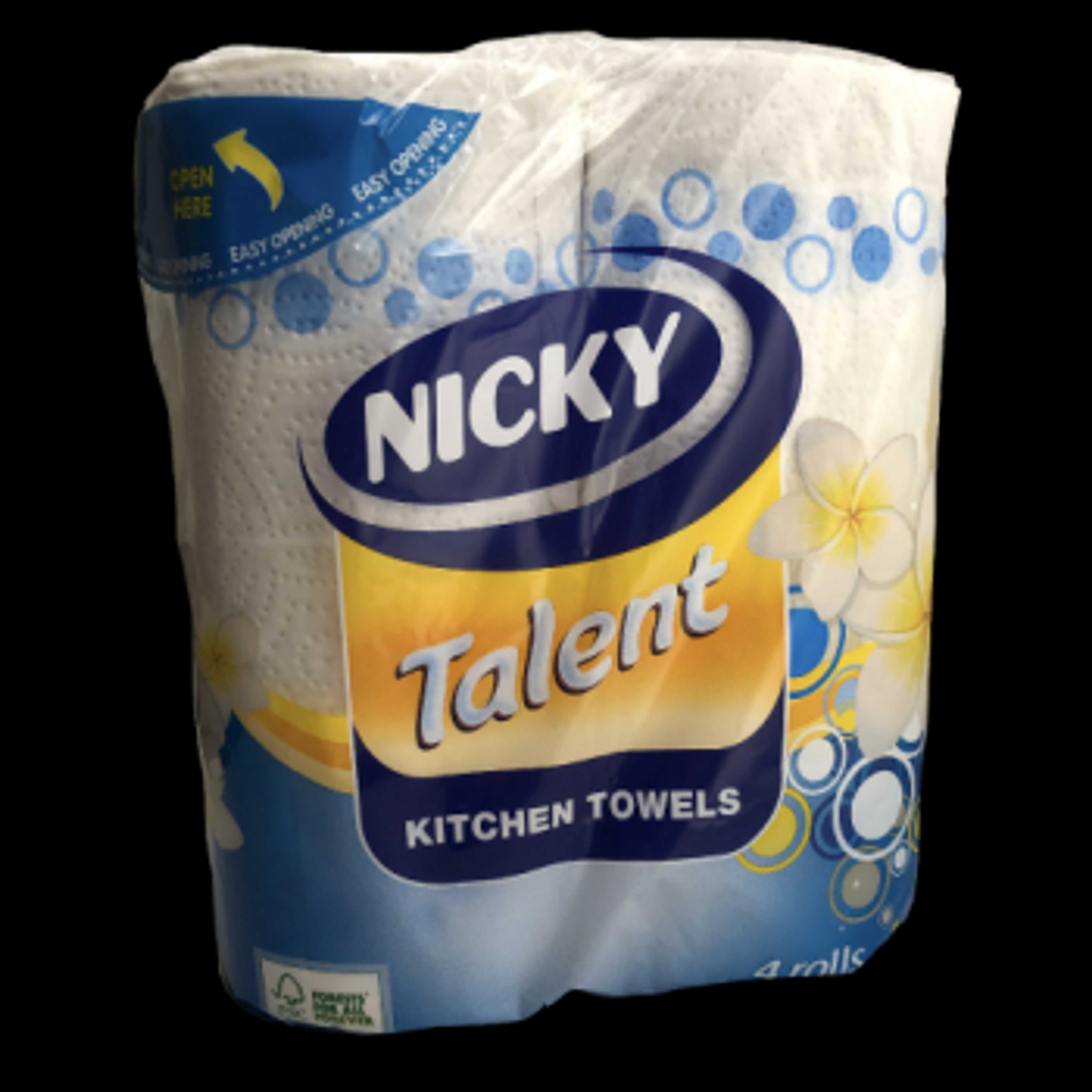 NICKY TALENT KITCHEN TOWELS pack of 4S