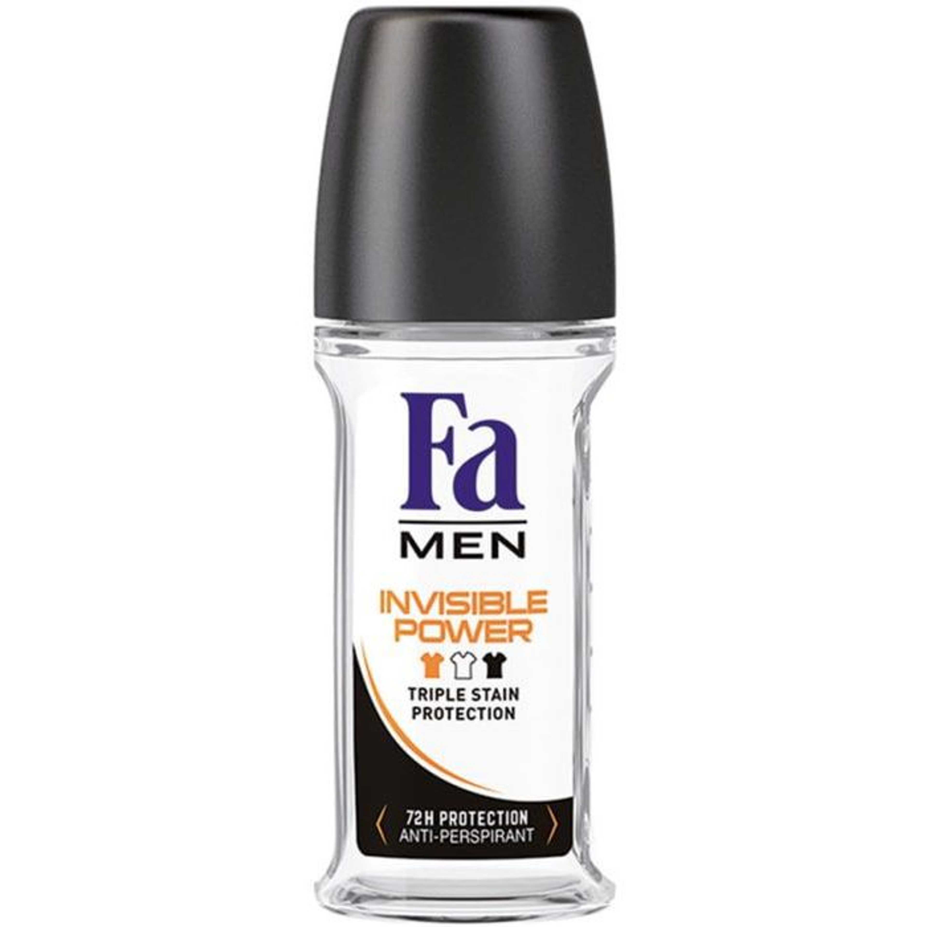 FA DEODORANT ROLL ON MEN INVISIBLE POWER 50ML (Imported)