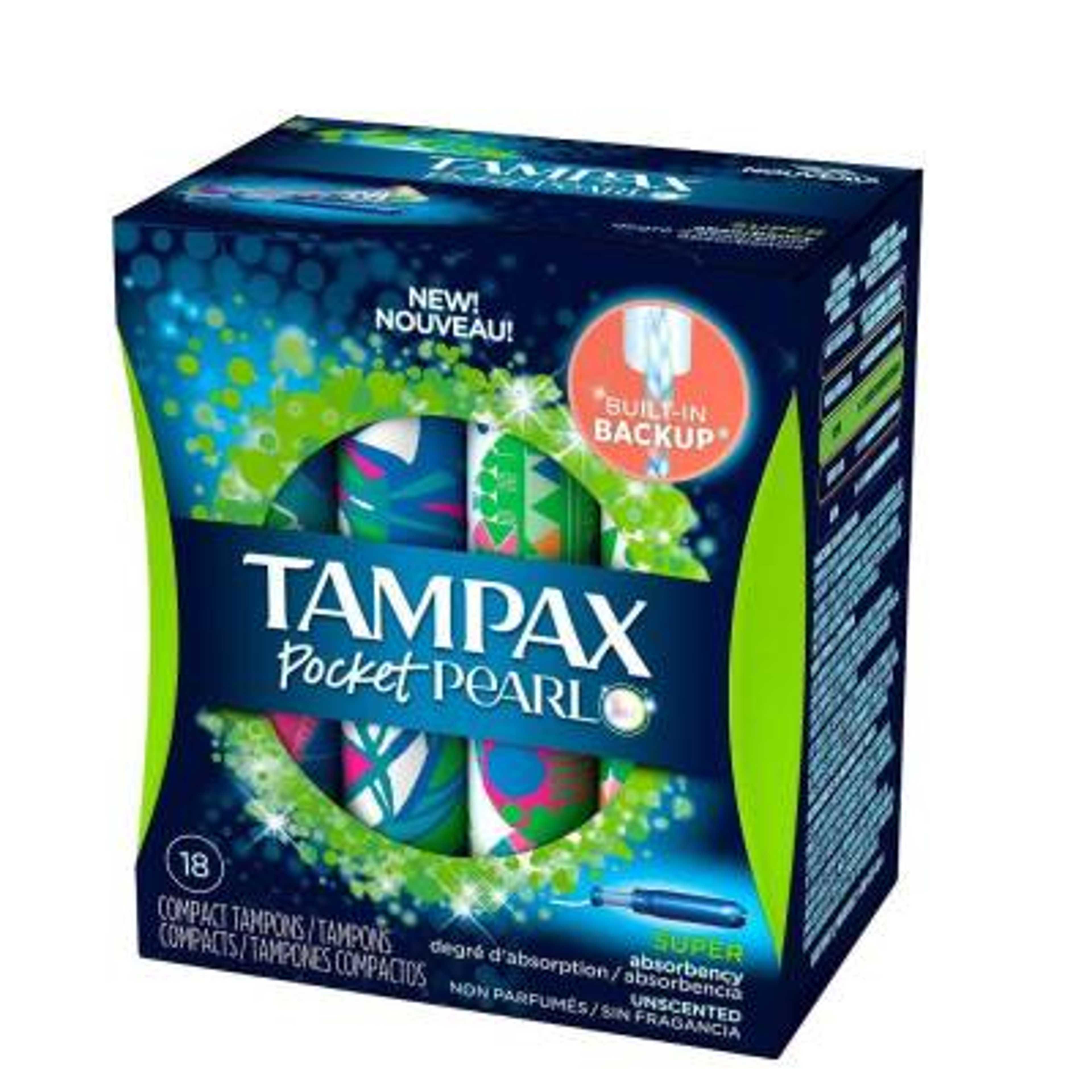 TAMPAX POCKET PEARL COMPACT SUPER 18CT