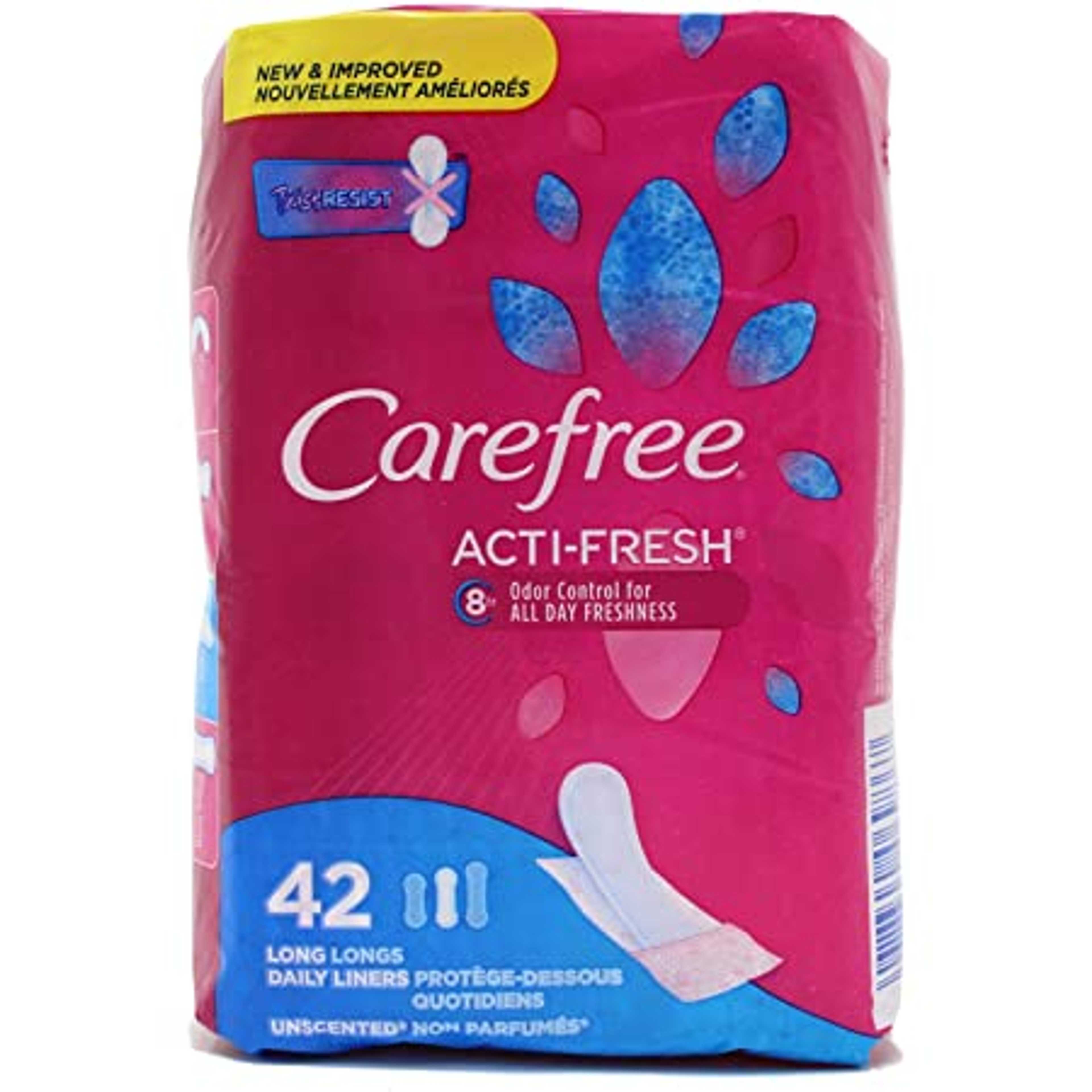 CAREFREE ACTI-FRESH LINERS ORIGINAL LONG 42'S (Imported)