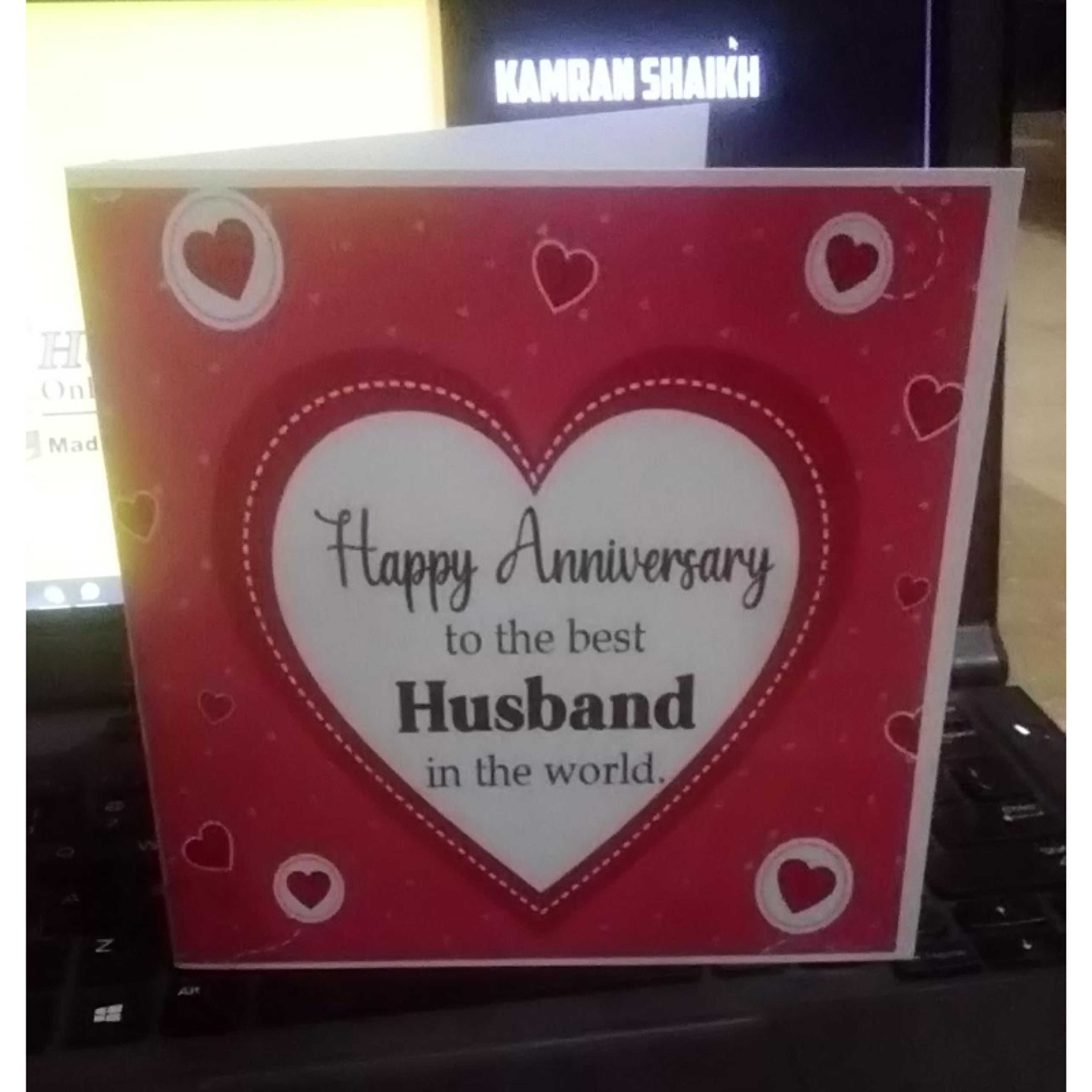 Happy Anniversary to the best Husband in the world / Greeting Card