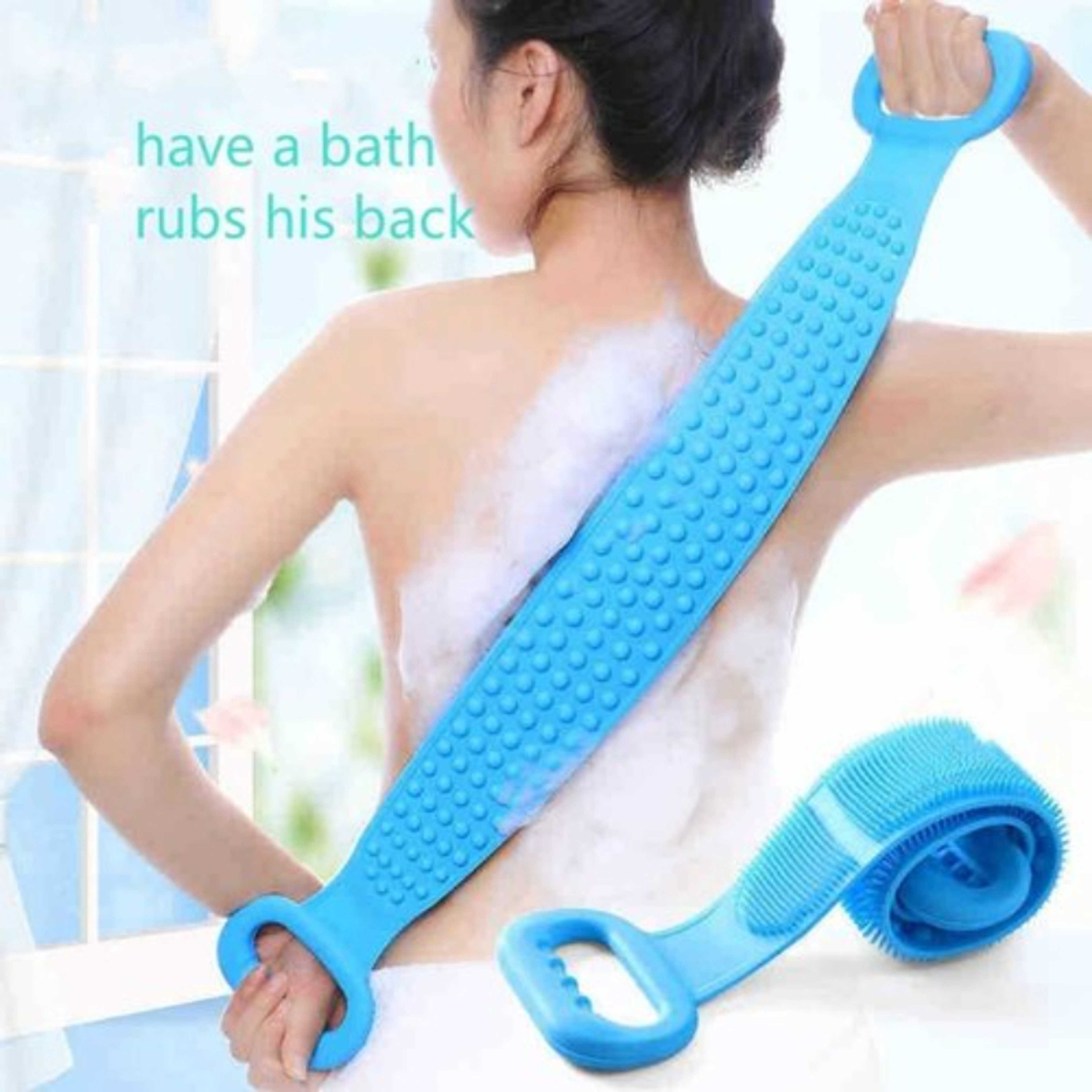 Silicone Body wash belt Scrubber Exfoliating Shower Back Brush For Men And Women, For Scrub And Massage