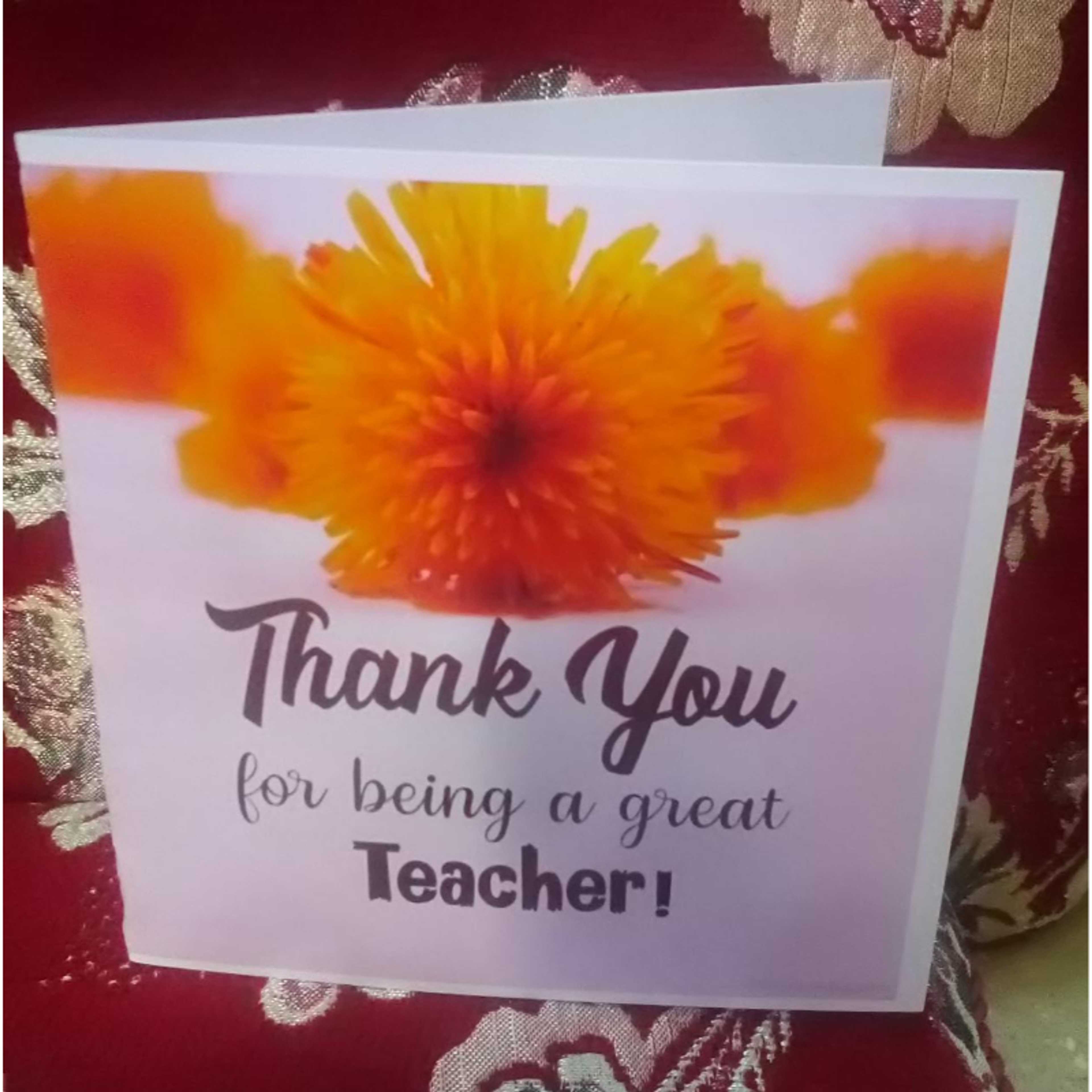 Thank you for being a great Teacher! Greeting Card