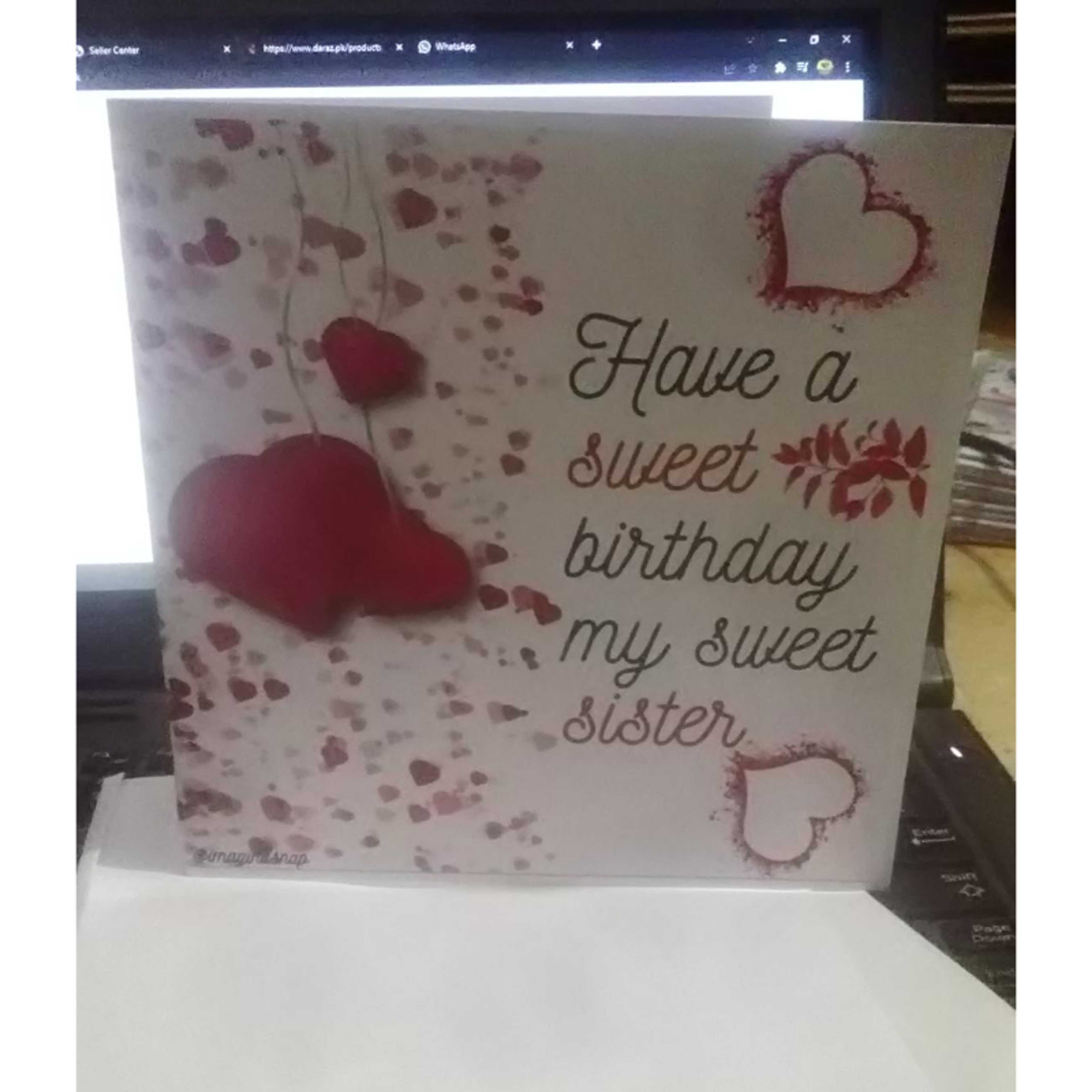 Have a sweet birthday my sweet sister/ Greeting Card