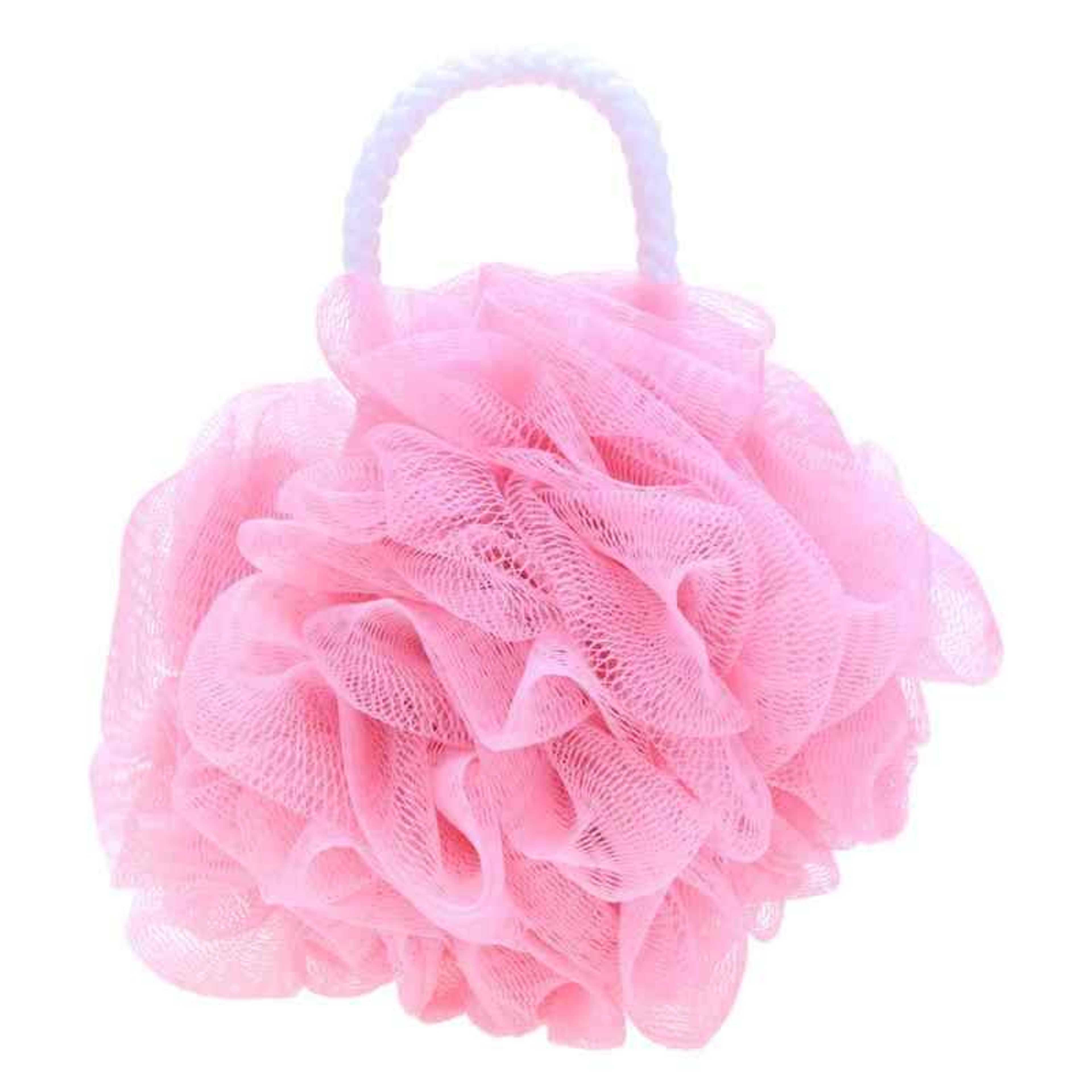 Colorful and easy to hand body exfoliate massage sponge bath ball bath sponge flower bath shower bath mesh ball