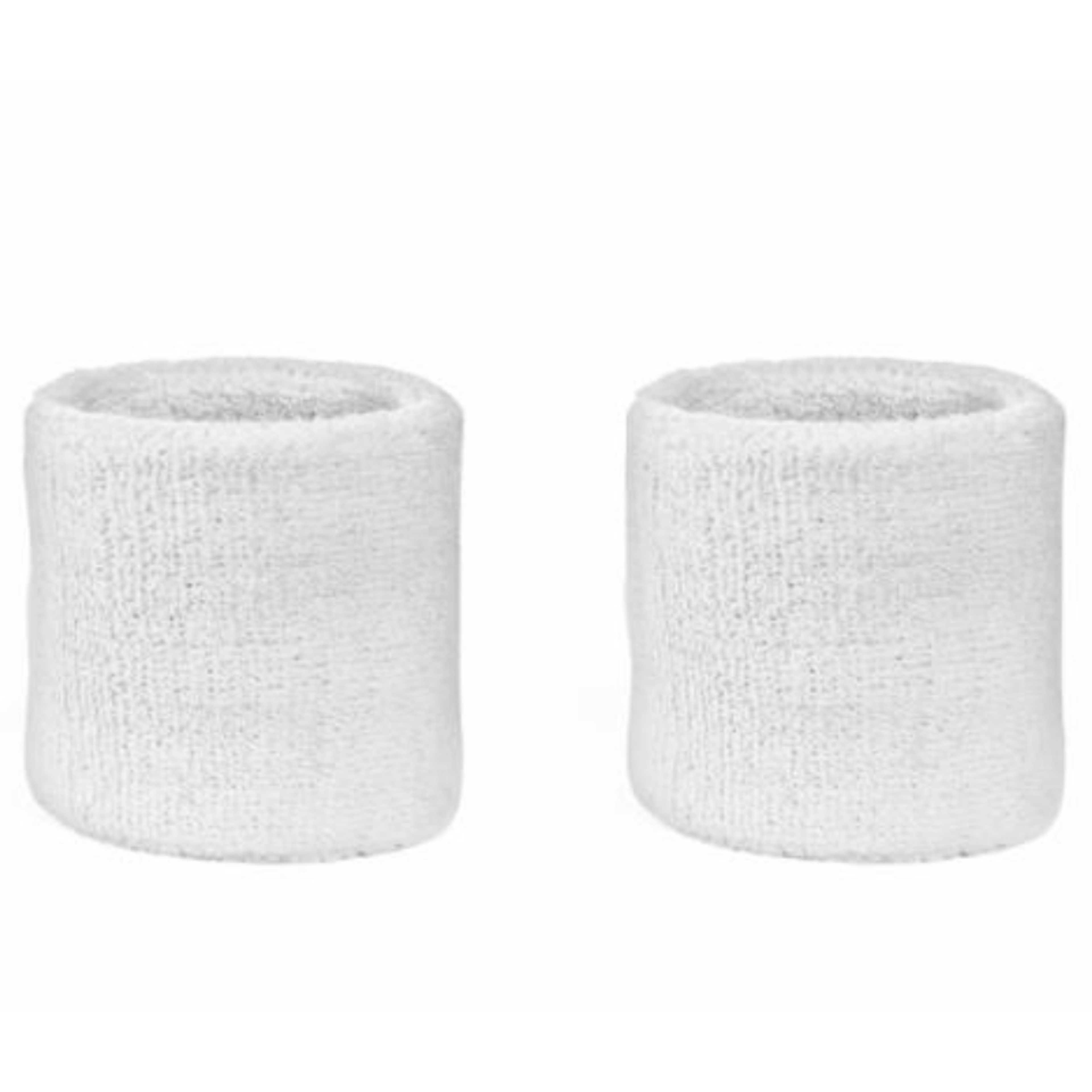WristBand For Men & Women Colorful Cotton Unisex Sport Sweatband Wristband Wrist Protector Running Badminton Basketball Brace Terry Cloth Sweat Band - 1Pair - Product Main Image