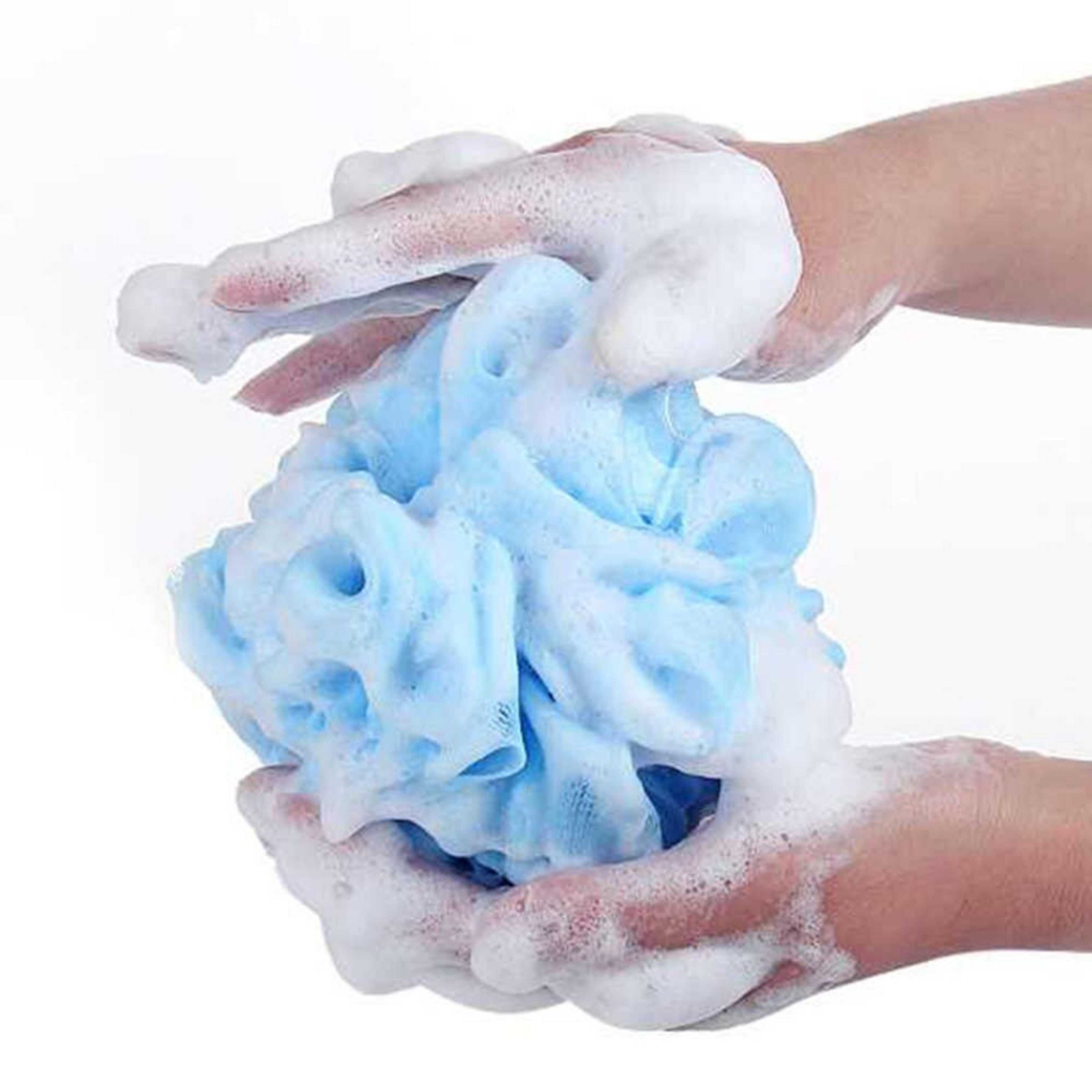 Beautiful Colorful and easy to hand body exfoliate massage sponge bath ball bath sponge flower bath shower bath mesh ball