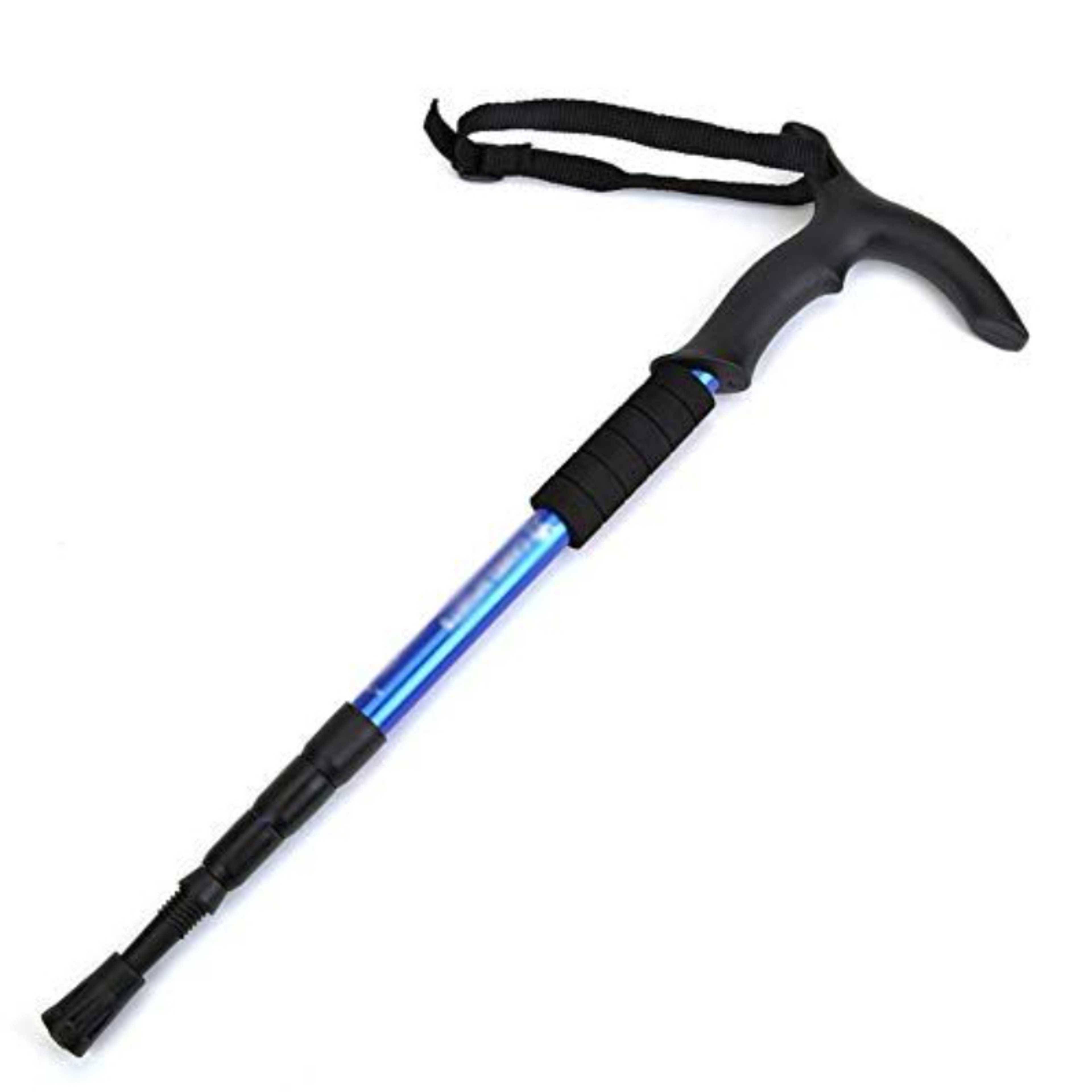 T-Handle Antishock Hiking Pole / Walking Stick - Blue - Product Main Image