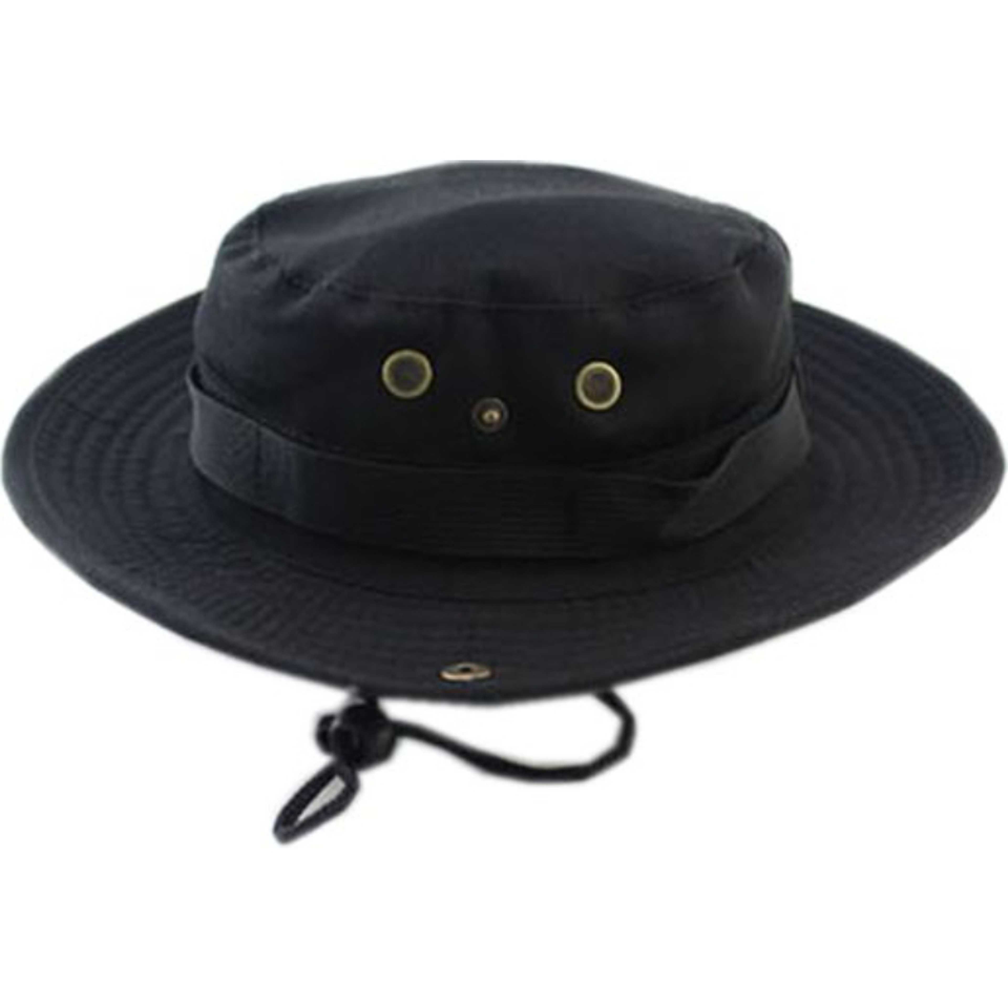 Boonie Hat Adjustable Anti scrape  – Black