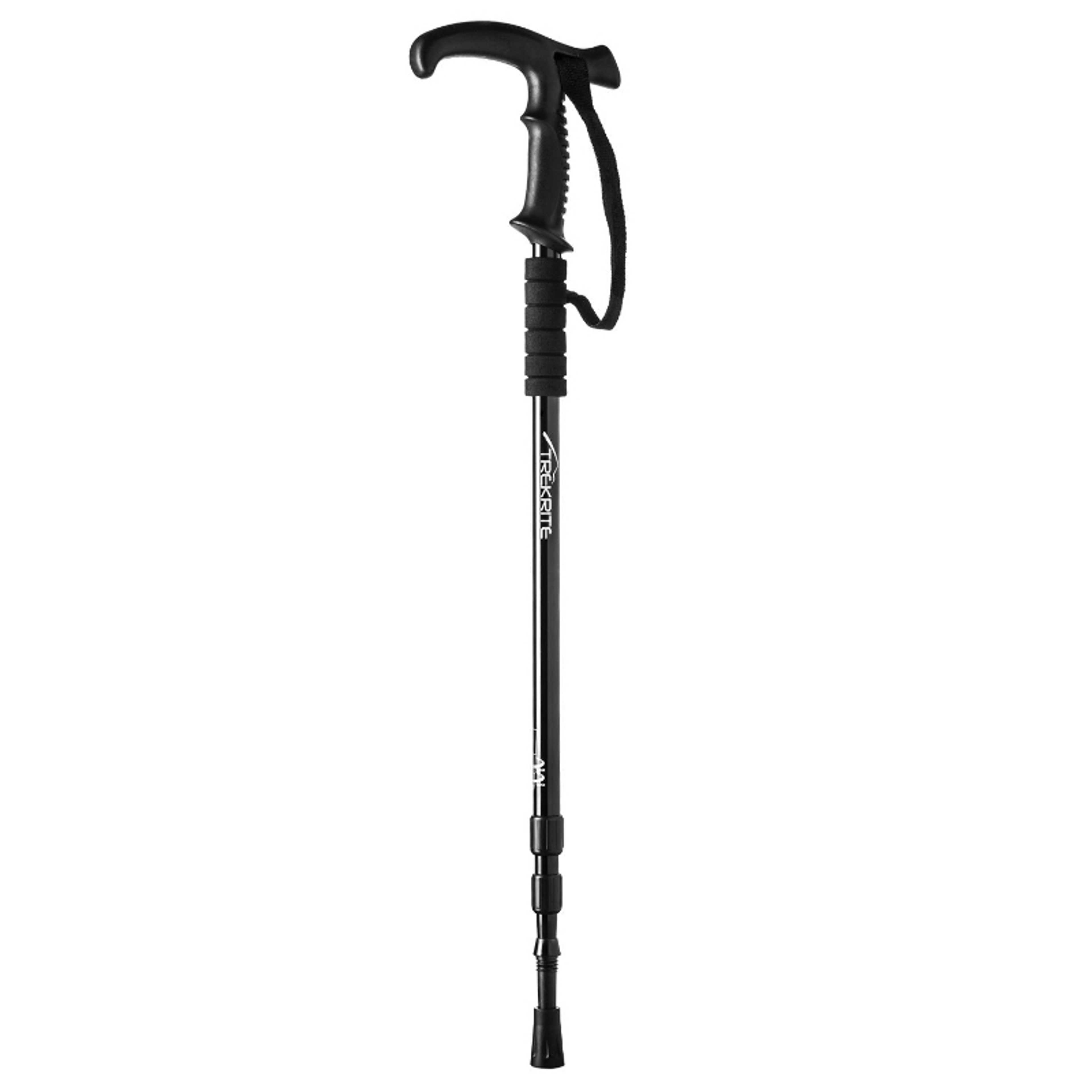 T-Handle Antishock Hiking Pole / Walking Stick - Black - Product Main Image