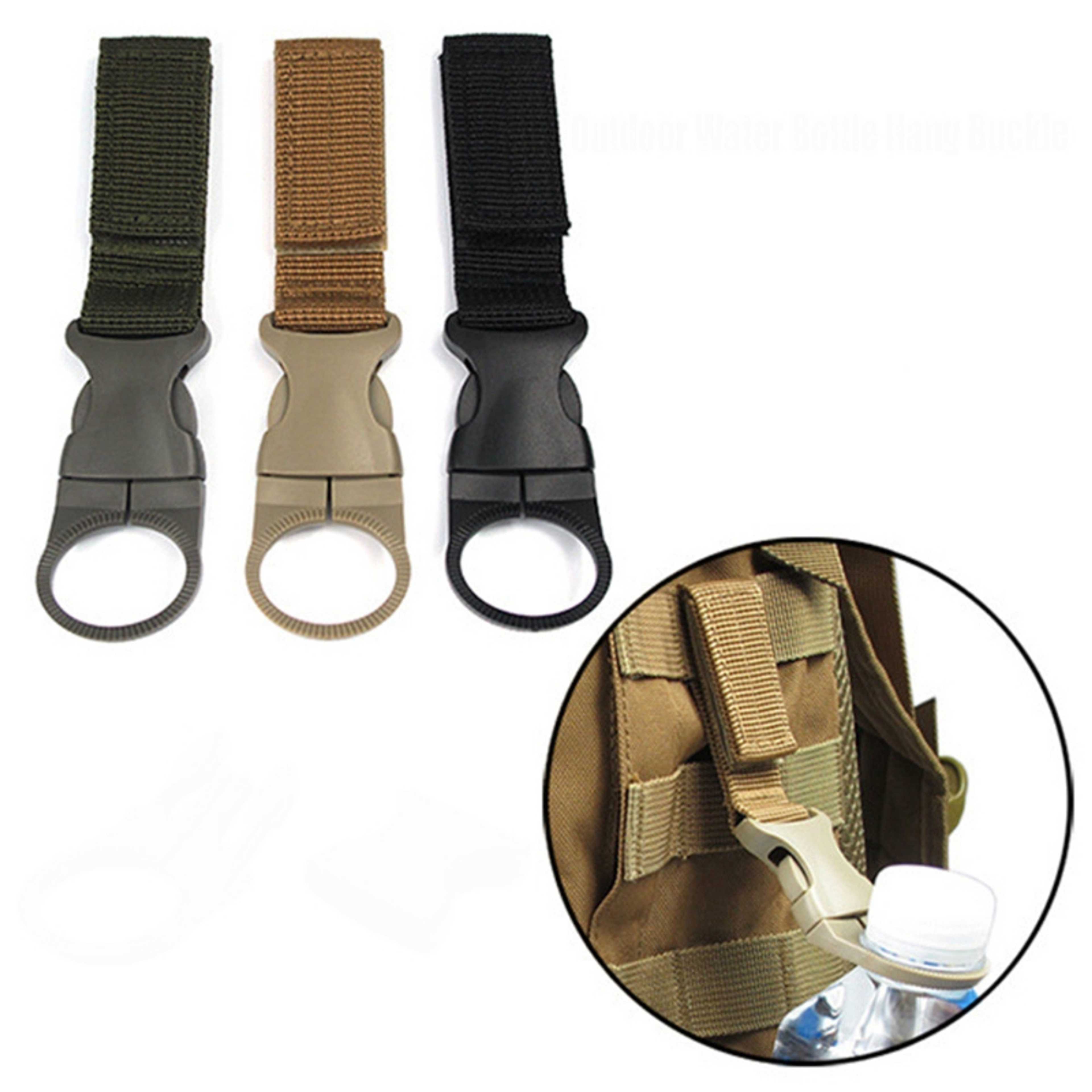 Water bottle holder, nylon buckle hook for outdoor use - 1pc