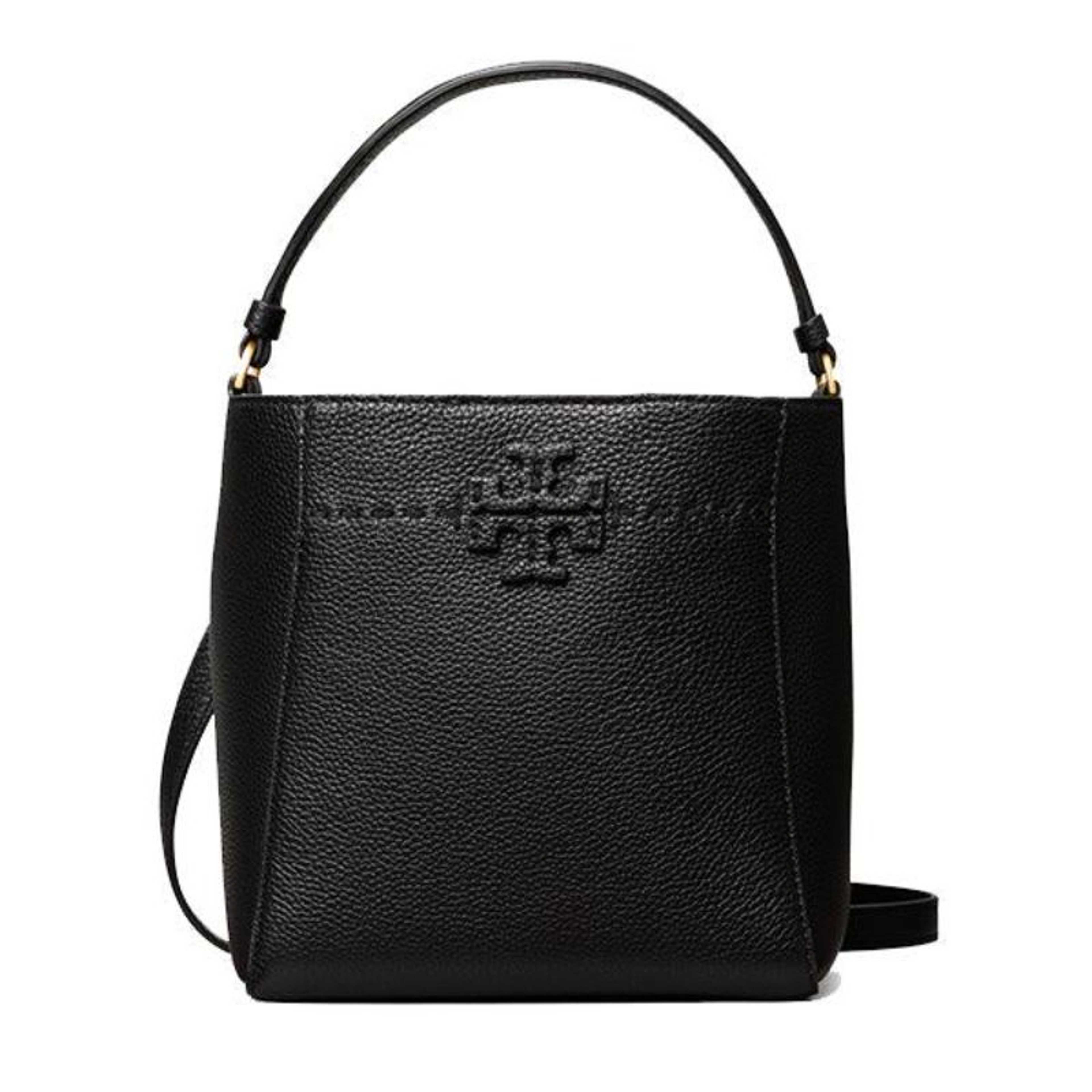 Tory Burch McGraw Small Bucket Bag 74956 (Black) - Product Main Image