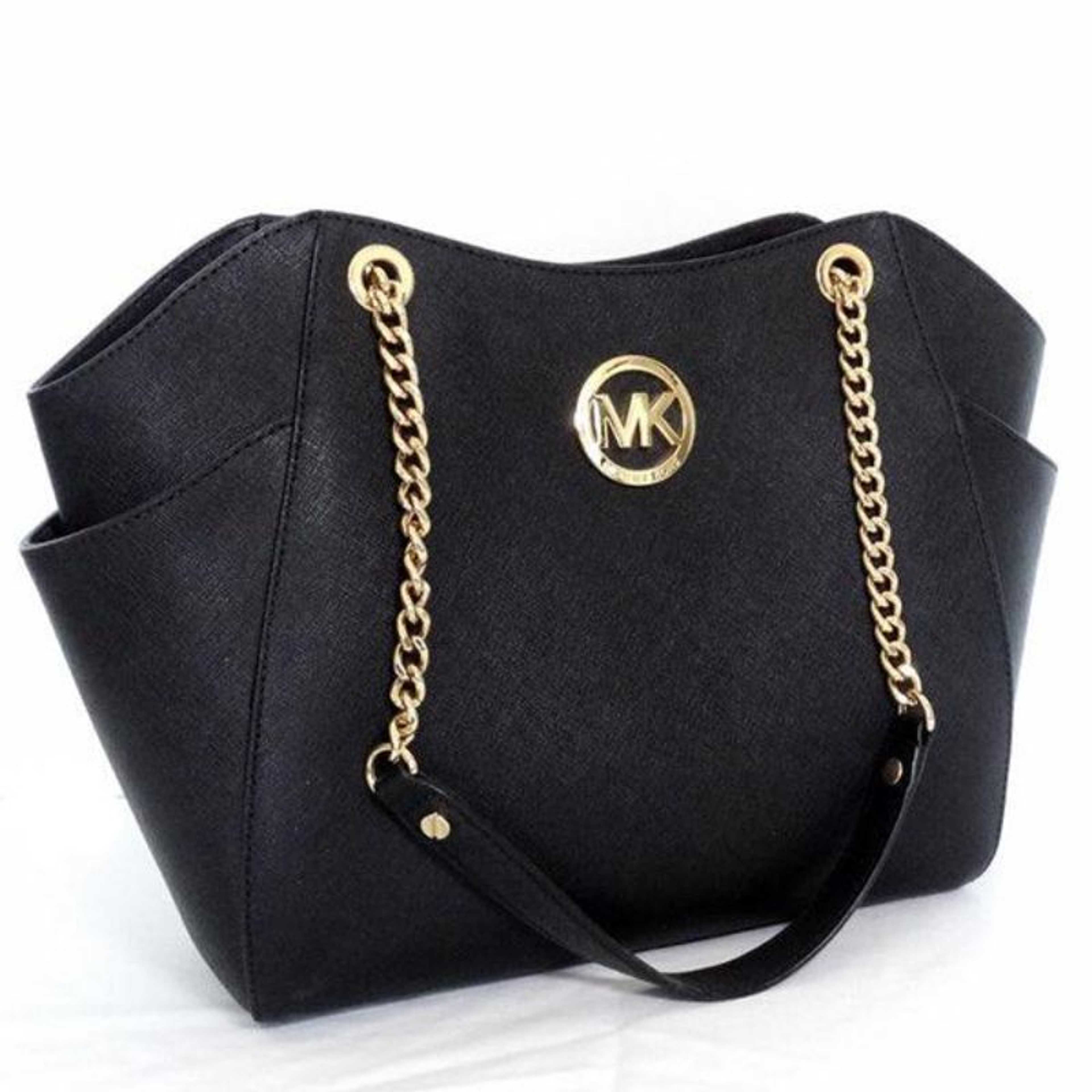 Michael Kors Jet Set Chain Shoulder Tote Black 35T5GTVT3L - Product Main Image