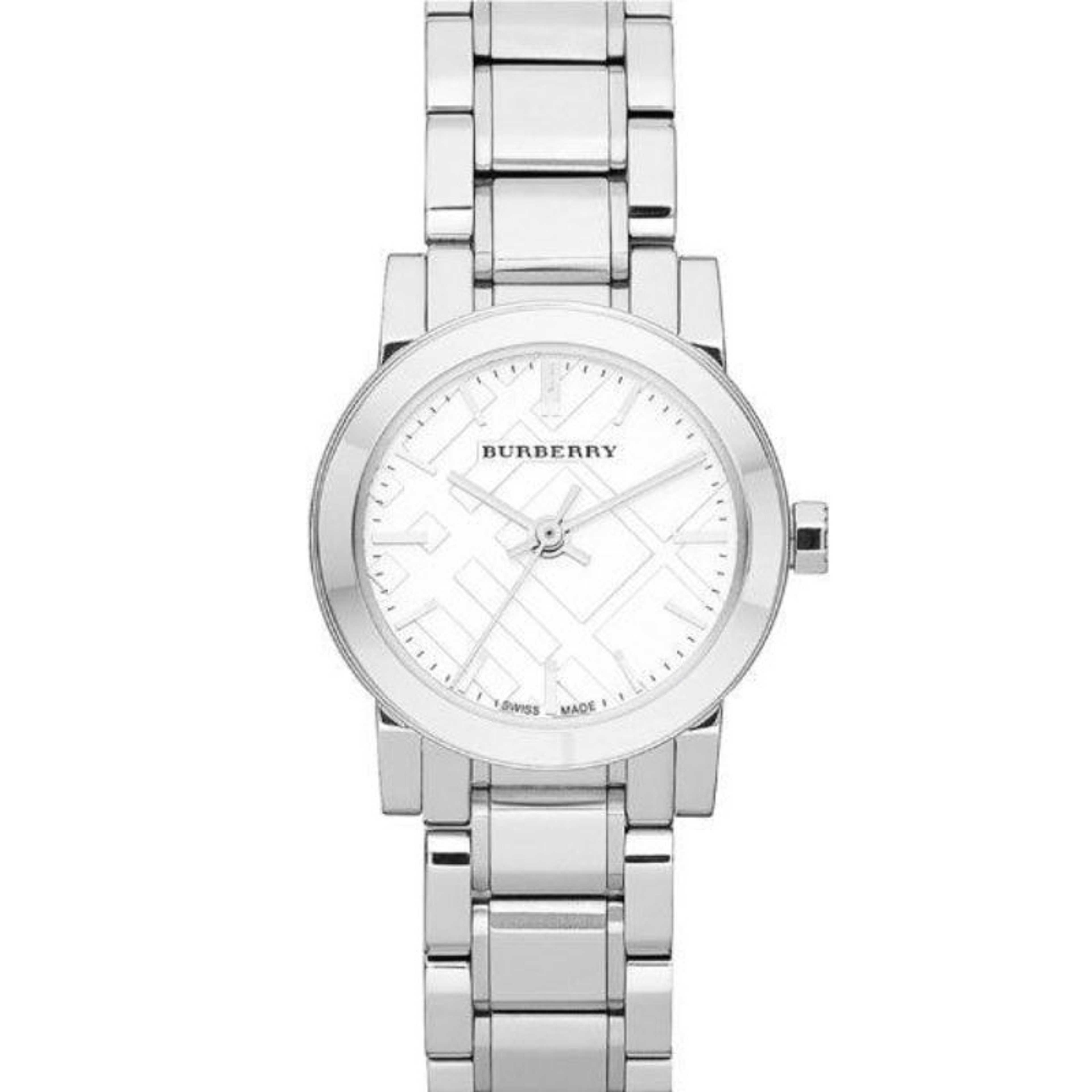 Burberry Ladies Silver Dial Stainless Steel Watch BU *9200