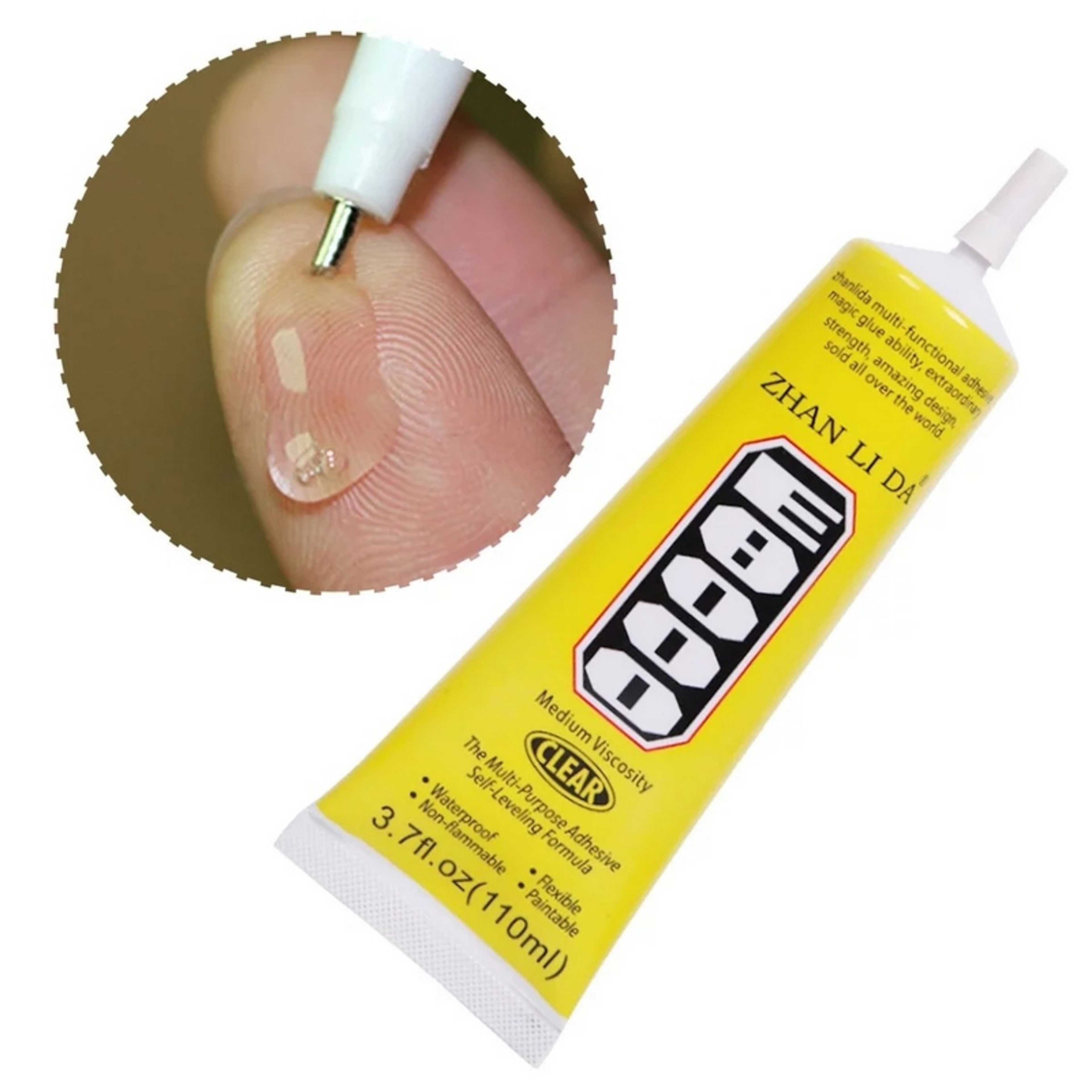 Multi-Function E-8000 Clear Adhesive Glue with Needle for DIY Jewelry Making Smart Phone Screen Glass Electronic Component