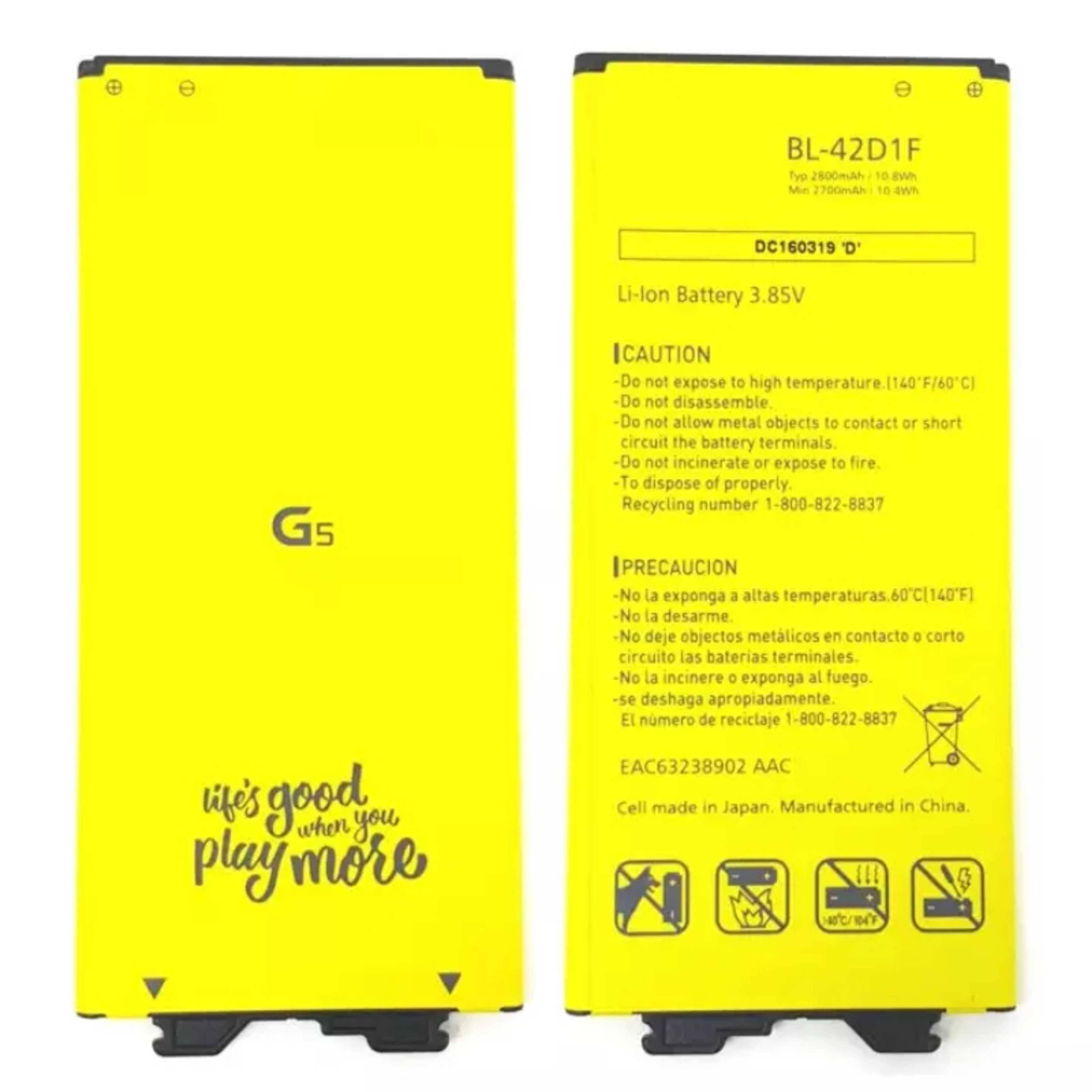 BL-42D1F - Battery For LG_G5 H868 H860 - 2800mAh - Yellow